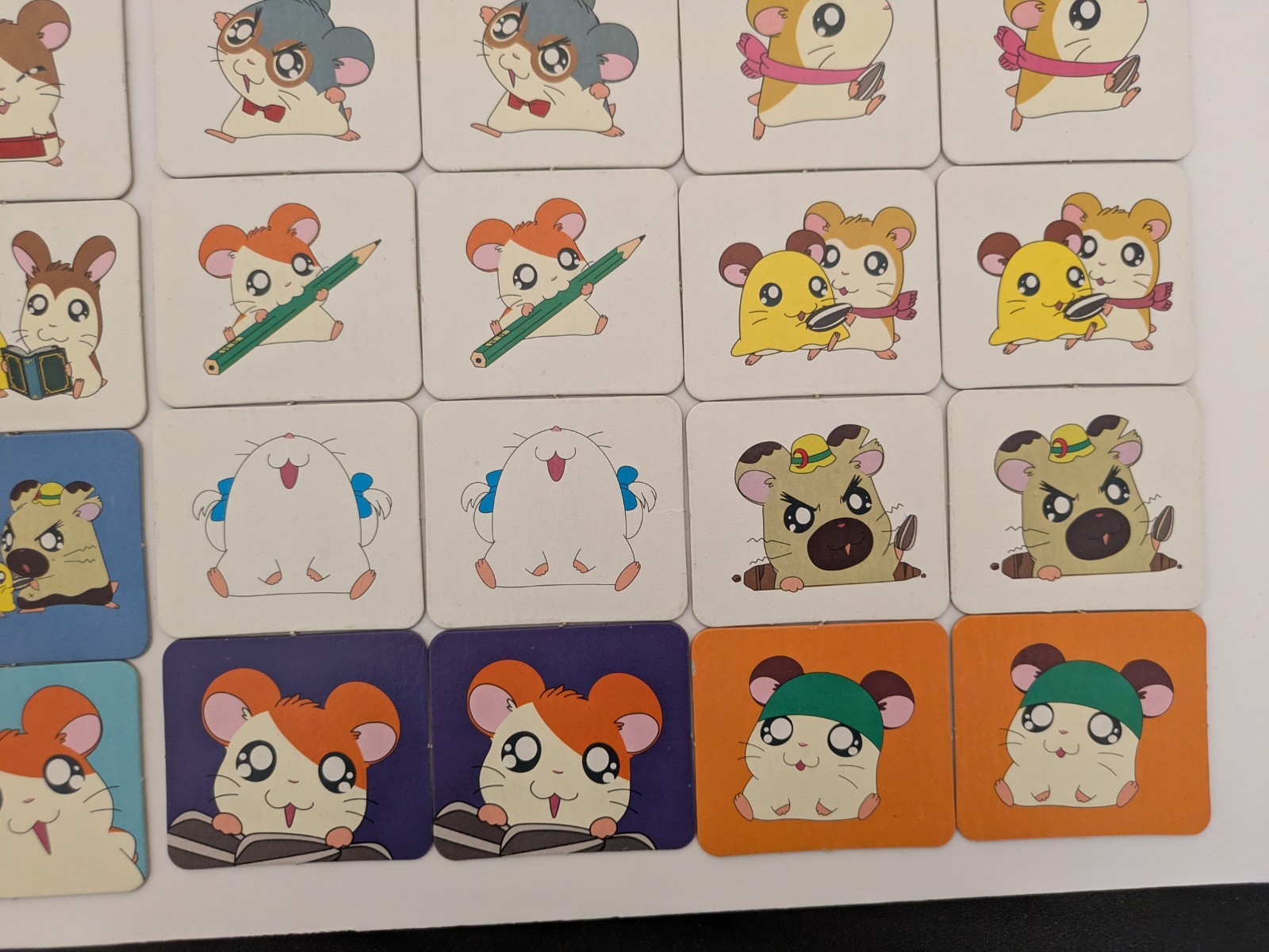 Hamtaro Memory Game COMPLETE Milton Bradley MB Hasbro 72 Cards 2002 Anime