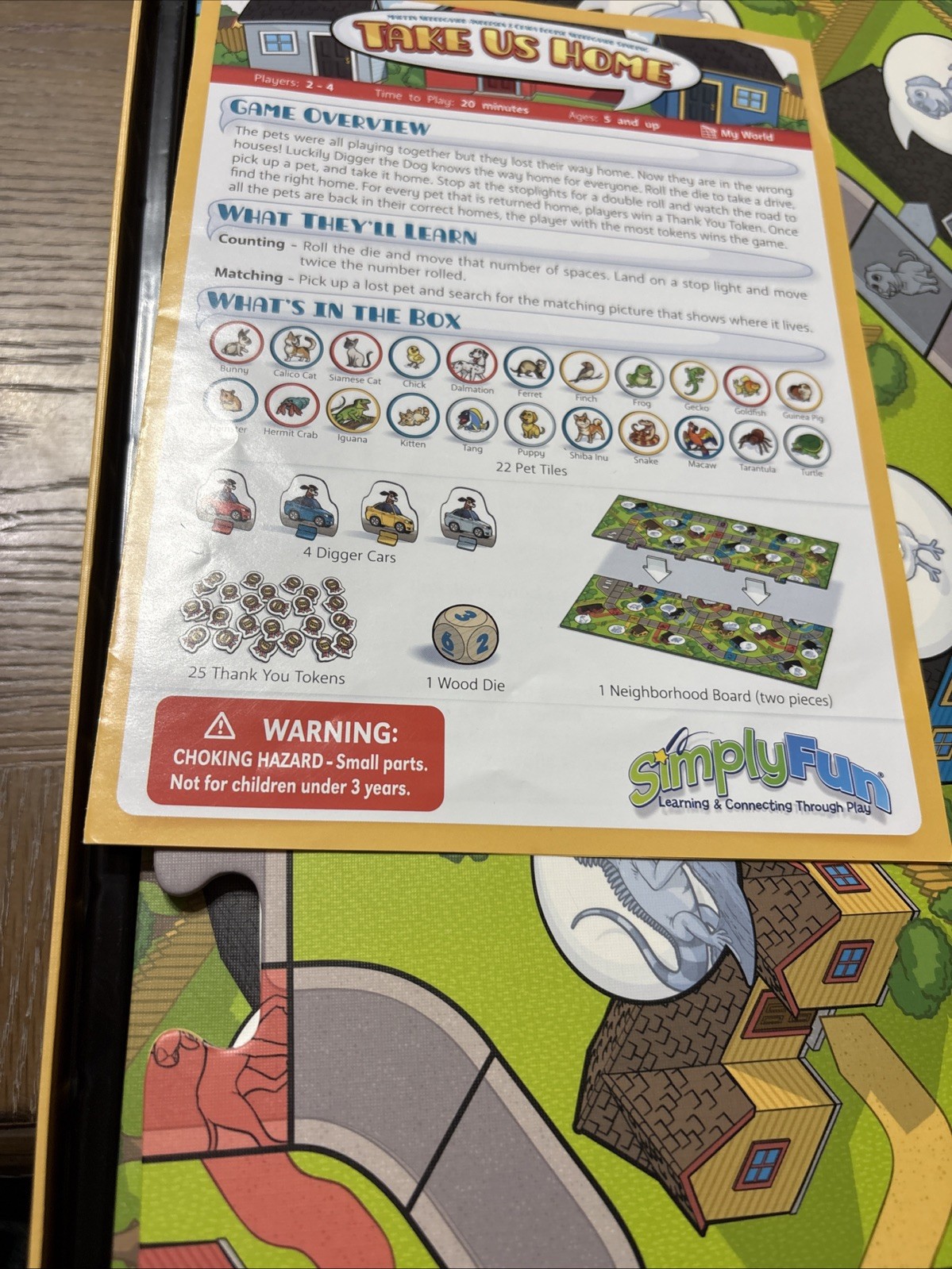 Take Us Home Board Game Simply Fun