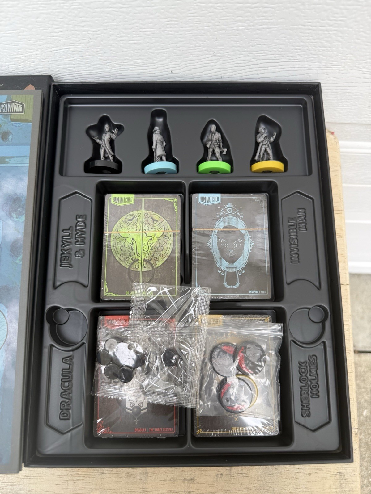 Unmatched – Cobble And Fog – 100% Complete – Board Game – Open Box -Unused Card