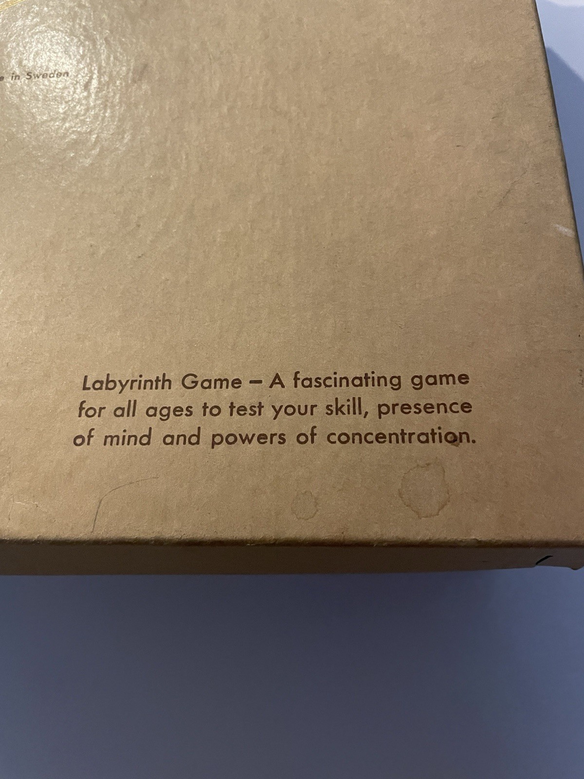 BRIO Labyrinth Wooden Maze Game Sweden 18376 Labyrintspel With Original Box