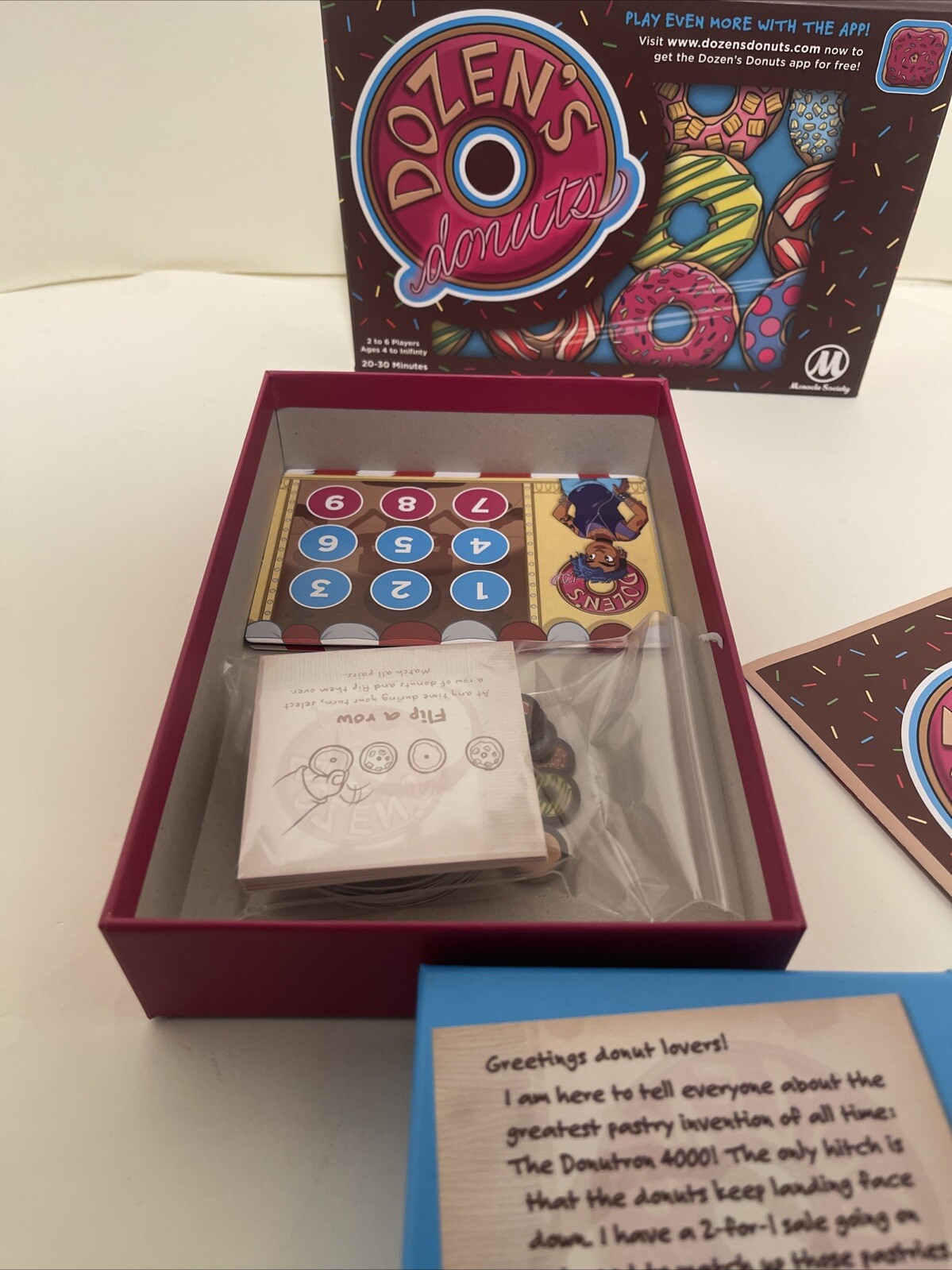 Dozen’s Donuts Fun Family Memory Matching Game Ages 4 & Up RETIRED/discontinued
