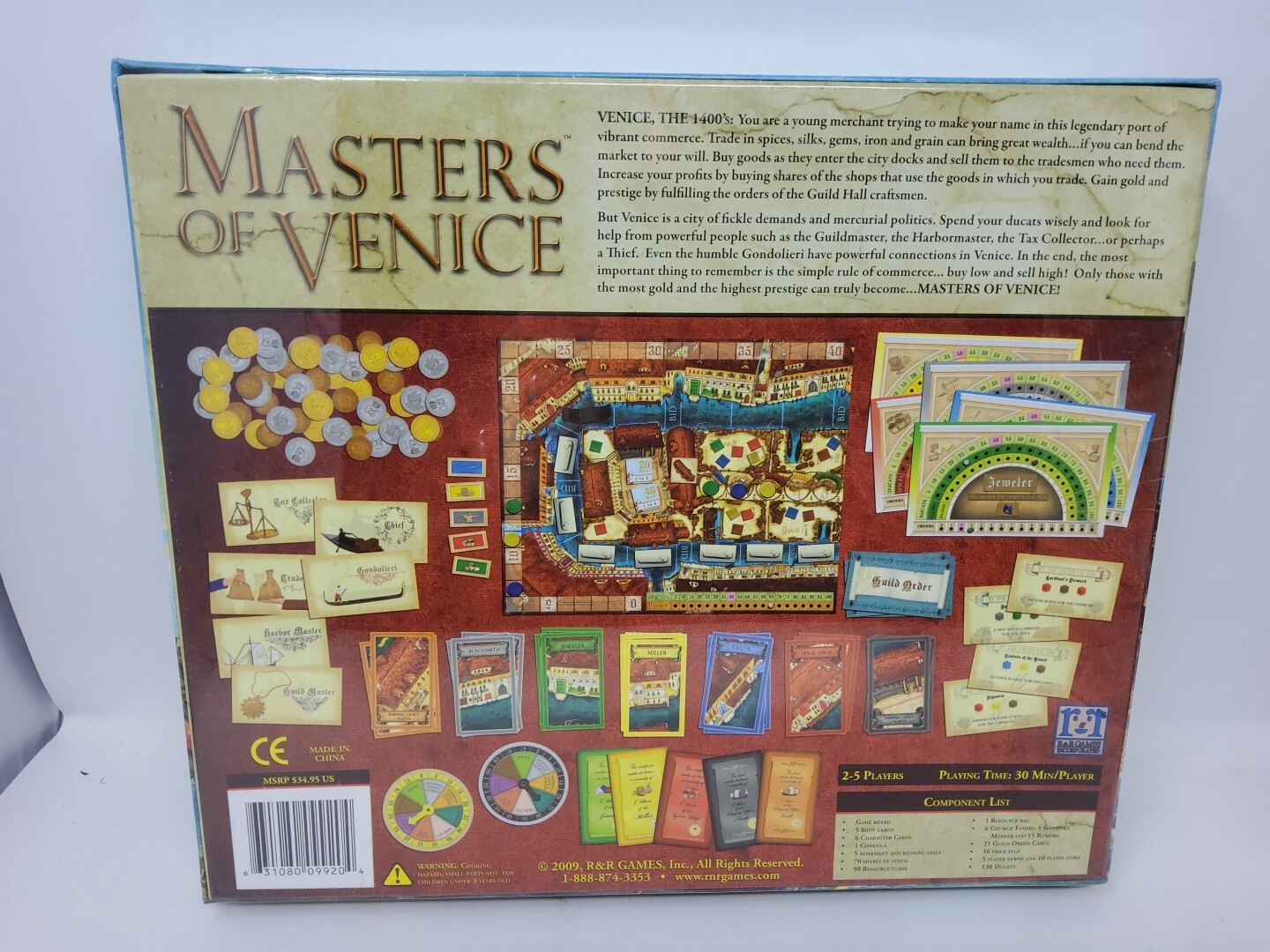 Masters of Venice by R&R Games – Ages 15+ | 2-5 players Factory Sealed NEW