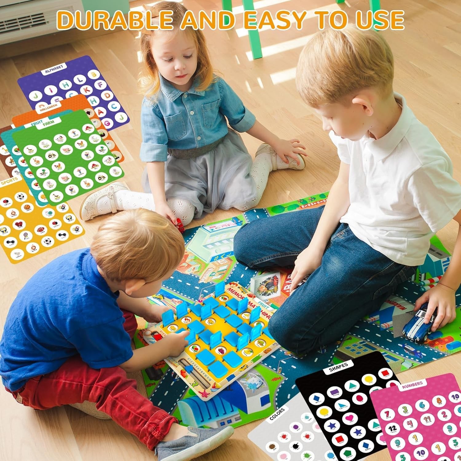 Matching Memory Game for Kids Age 3 4 5 6 7 8 Old, Travel Toy for Boys Girls…