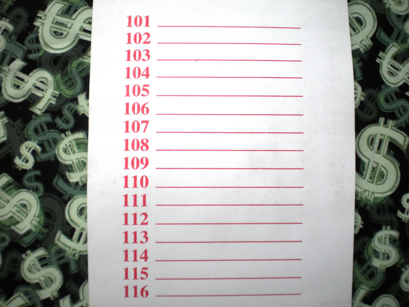 1 Dozen ~ 30 REGULAR “NOT Sure” TIP BOARDS {101-116} 4#on 1 Ticket Jar Pull Tabs
