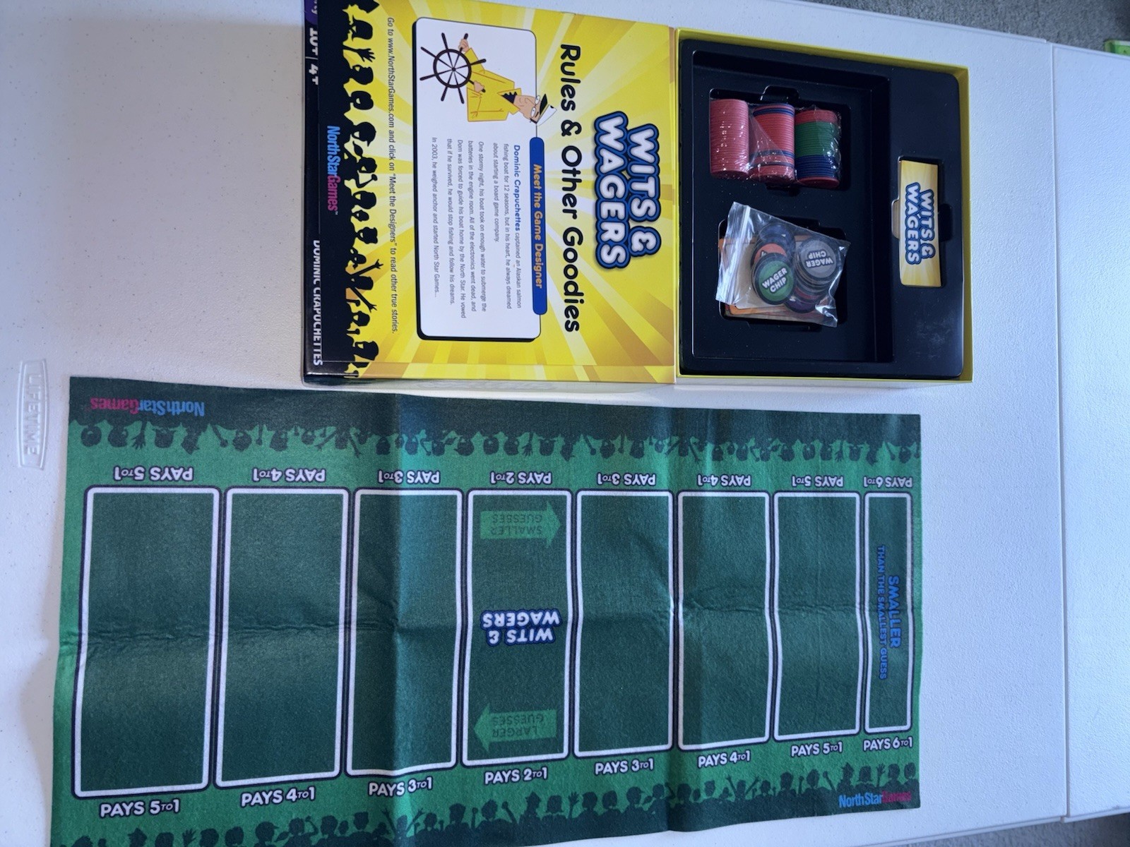North Star Games Wits & Wagers Trivia Party Game Award Winner 10+ 4+ 2013
