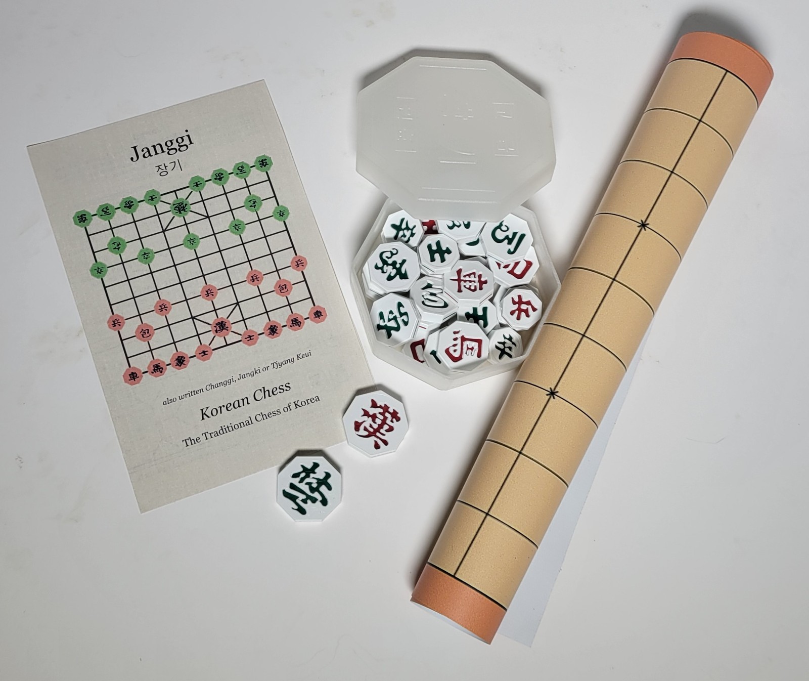 KOREAN CHESS – JANGGI – 장기 – TRADITIONAL KOREAN GAME – STURDY VINYL MAT (L10)
