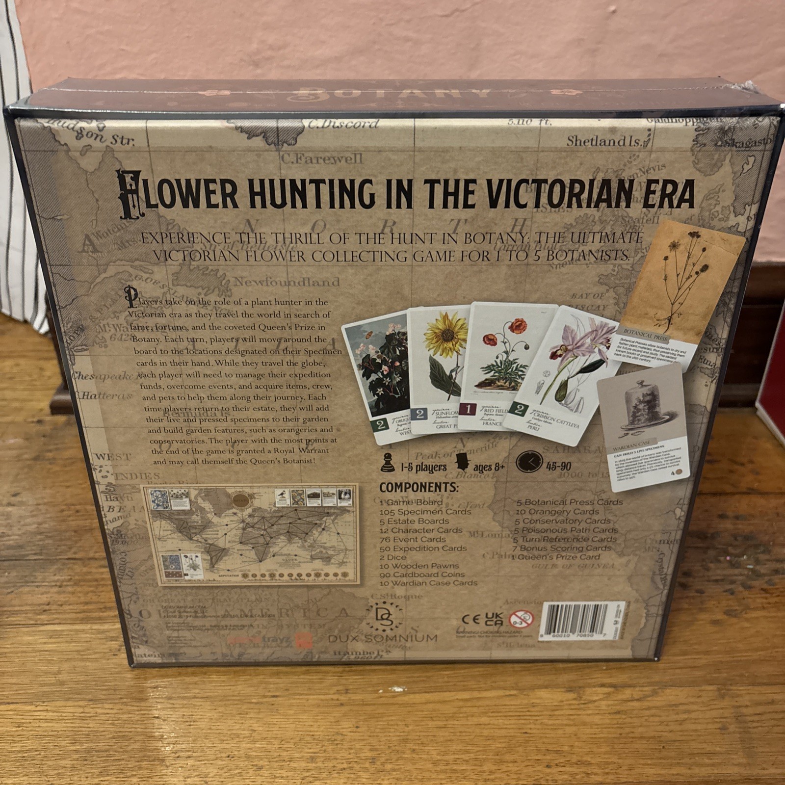 Botany Victorian Expedition Board Game Dux Somnium 2024 NIB + Regal Roses