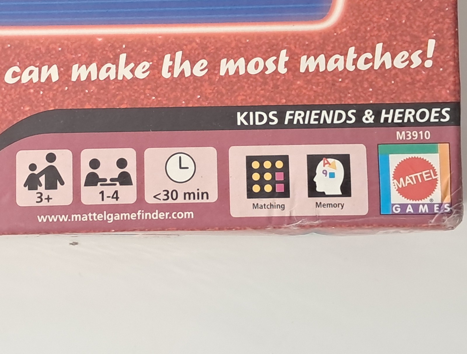 Cars Matching Game M3910 Age 3+ 1-4 Players Mattel Disney Pixar 2007 *Read*