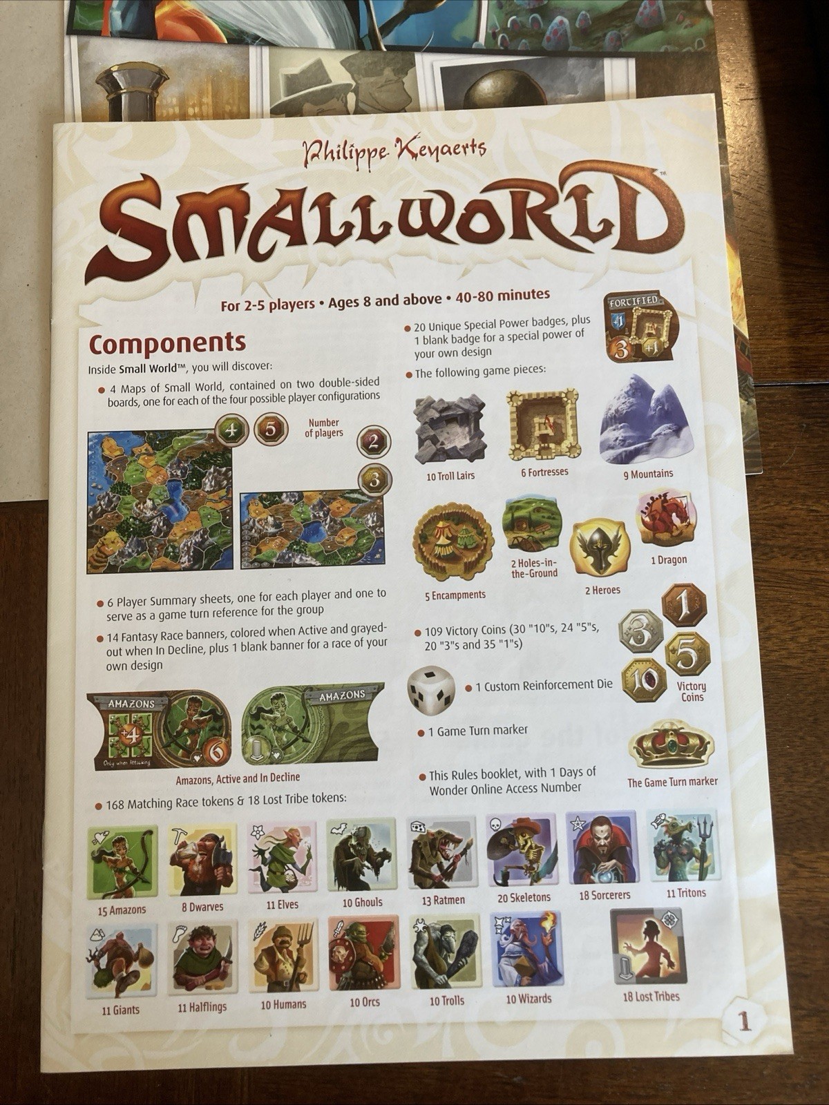 Smallworld Board Game – 99.3% Complete & in Excellent Shape – Days of Wonder