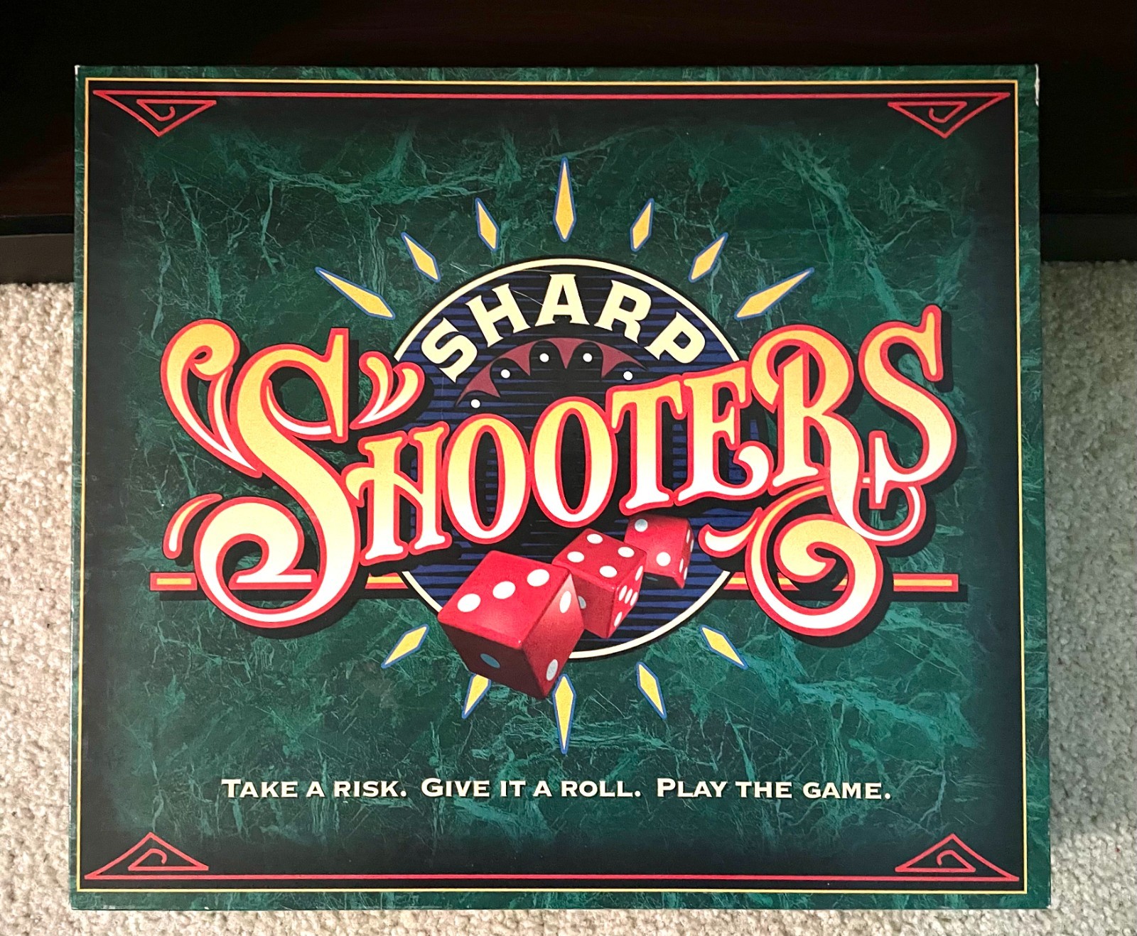 Sharp Shooters Dice Betting Board Game Milton Bradley Vintage 1994 100% Complete