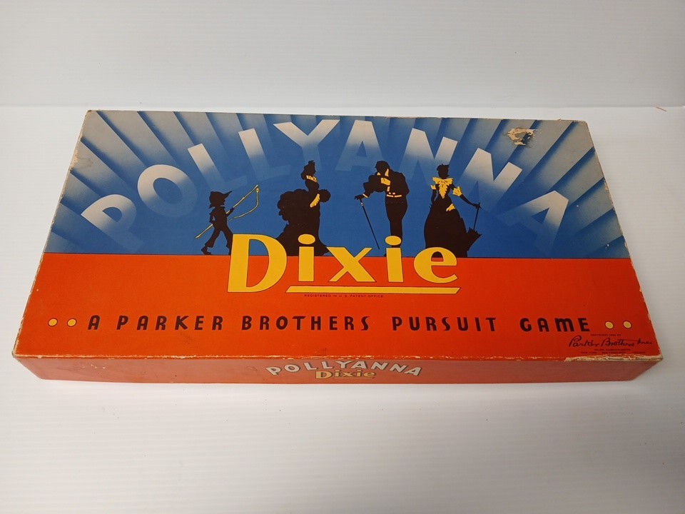 Vintage 1950s Pollyanna Dixie Board Game Parker Brothers Complete In Box