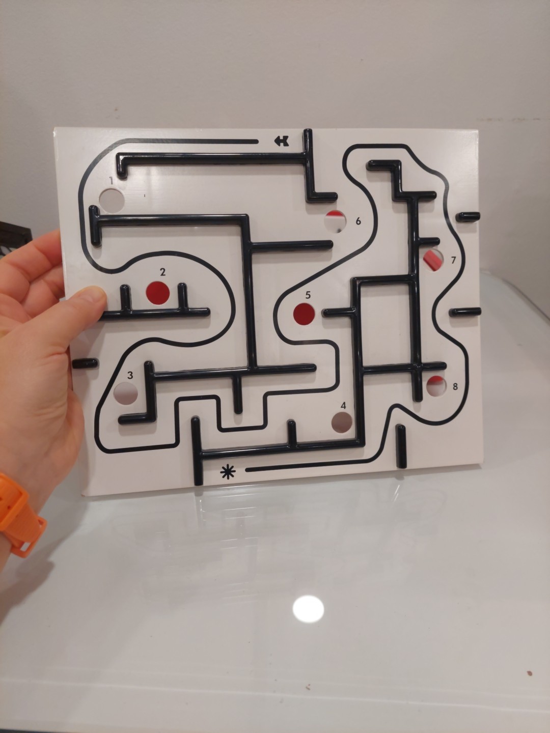 Brio Labyrinth Game Tilt Maze 2 Extra Boards Red Wooden #34020 2006