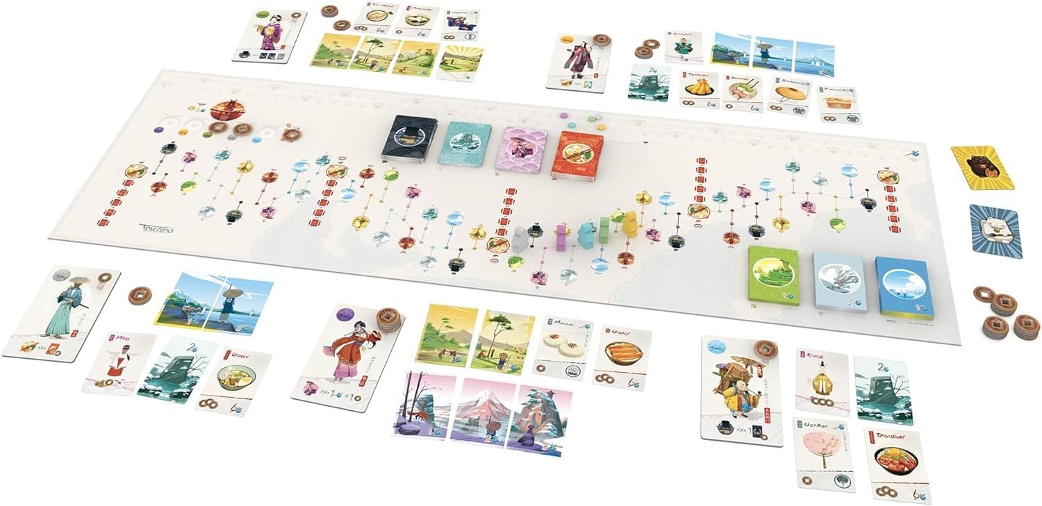 Stonemaier Games | Tokaido | Board Game | Ages 8+ | 1-5 Players | 45 Minute