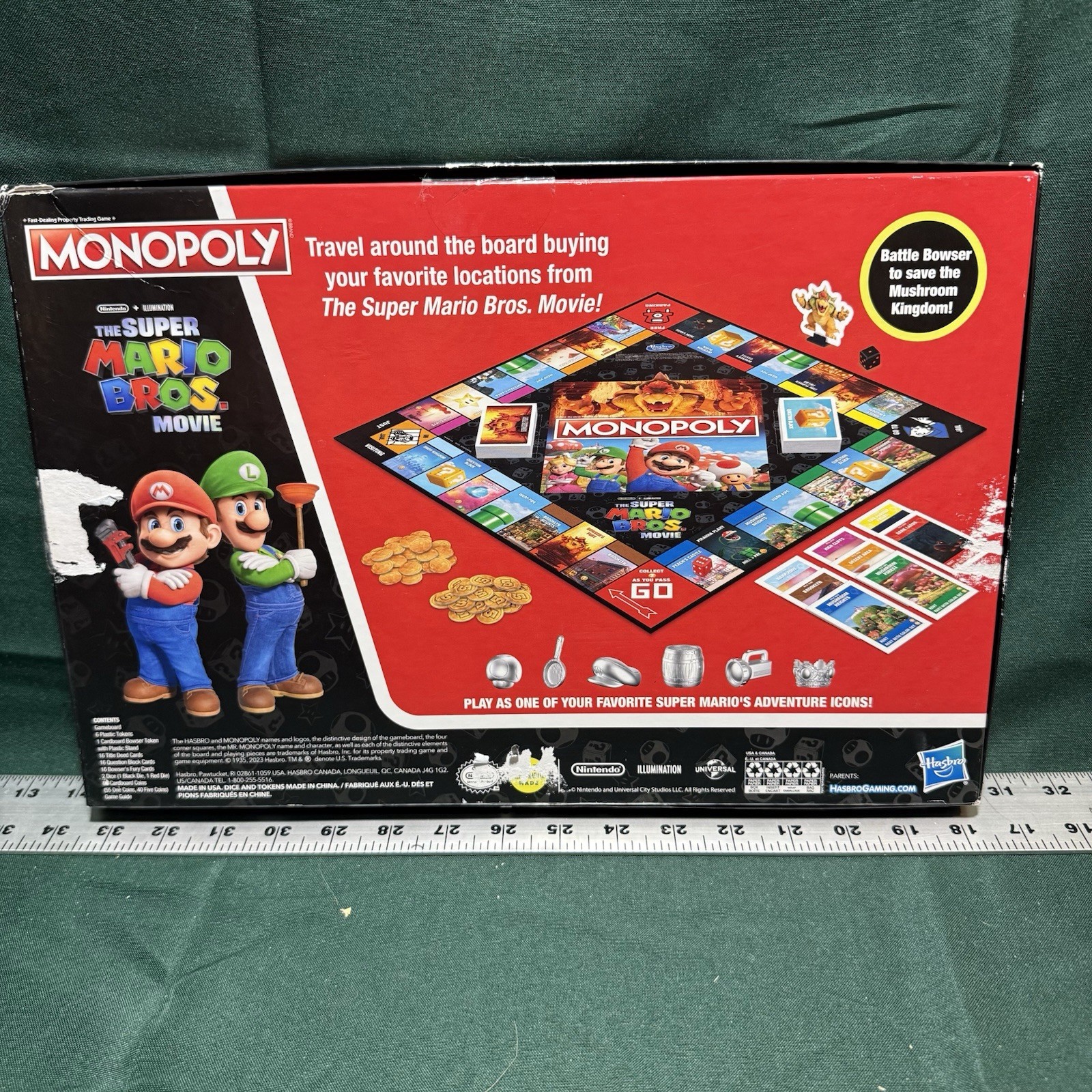 Monopoly The Super Mario Bros Movie Edition Game by Hasbro-Ships free!
