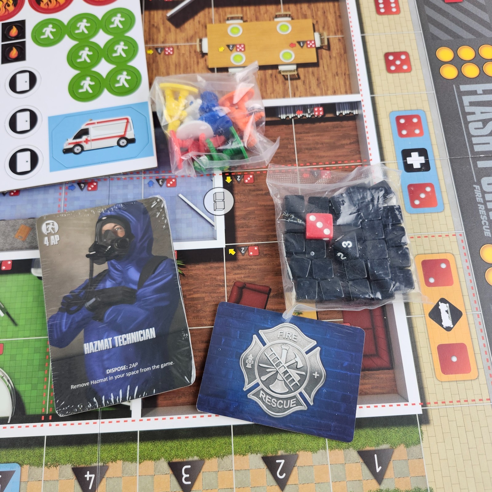 Flash Point Fire Rescue Board Game 2011 Indie Boards & Cards Complete Sealed