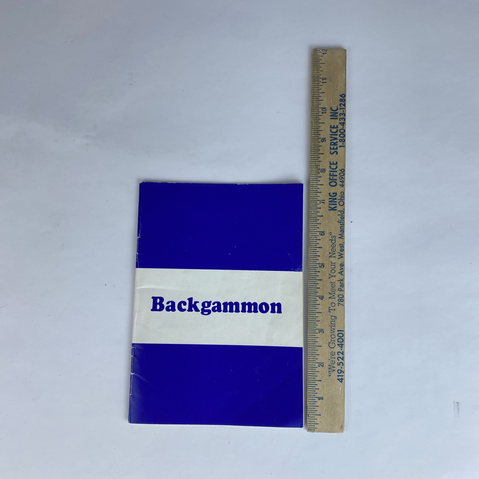Vintage Backgammon Instruction Manual English French 7.5×5.5 1970s/80s