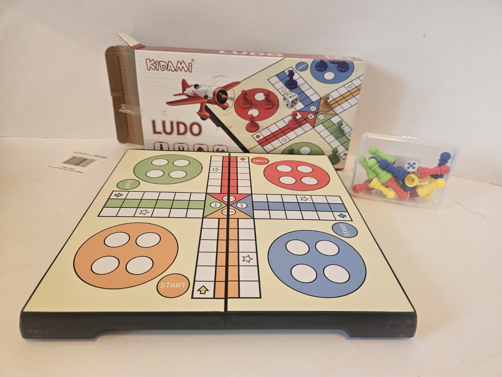 Ludo Kidami Travel Board Game Set, Folding Design Magnetic NEW