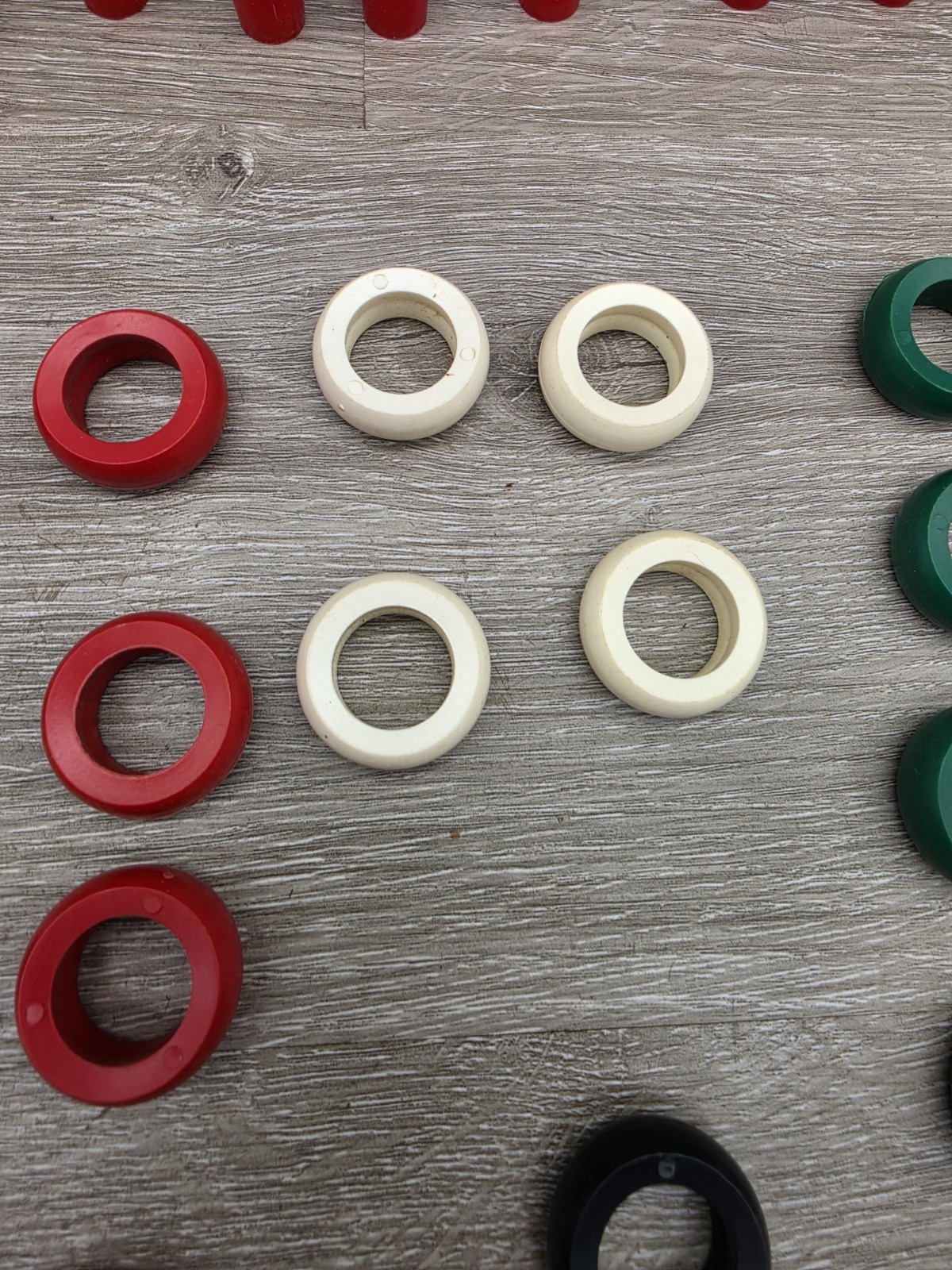 Lot of 38 Carrom Board Game Replacement Pieces And Instructions