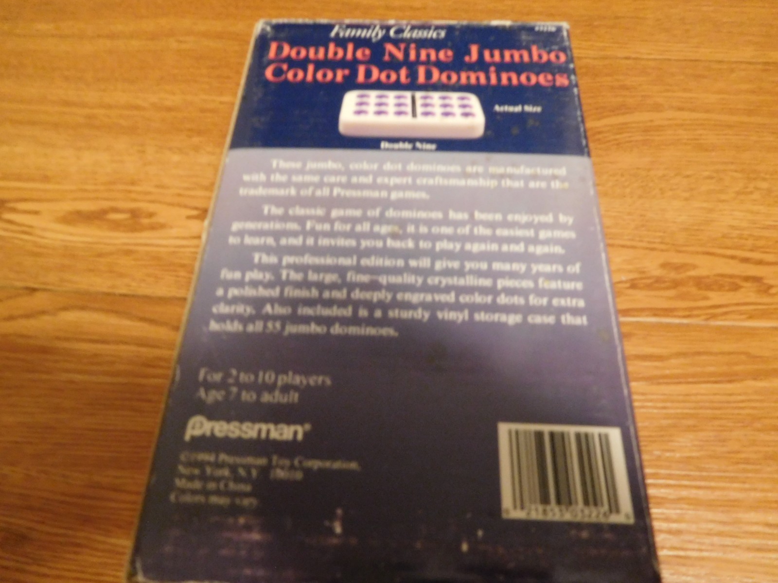 Vintage Pressman Double Nine Dominos Set DOUBLE NINE 54 DOMINOES #3226