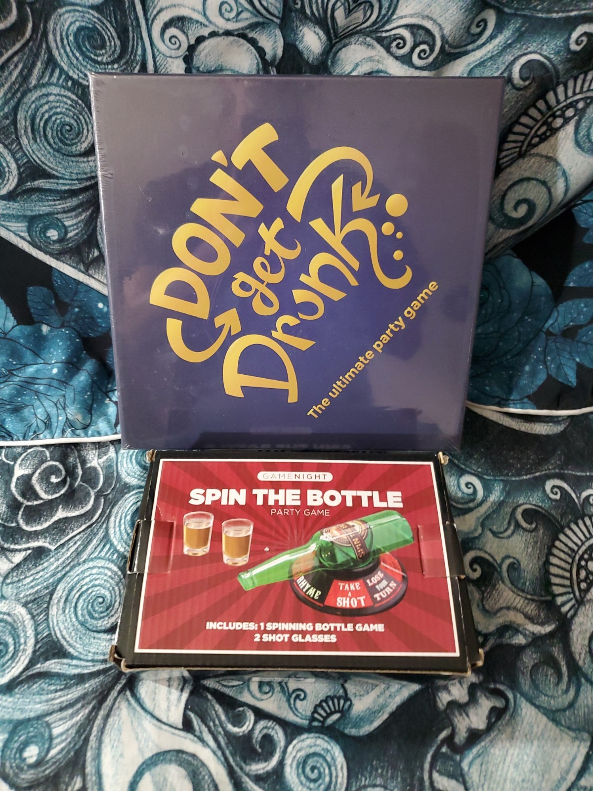 DONT GET DRUNK. THE ULTIMATE PARTY GAME NEW SEALED + Spin The Bottle Game.