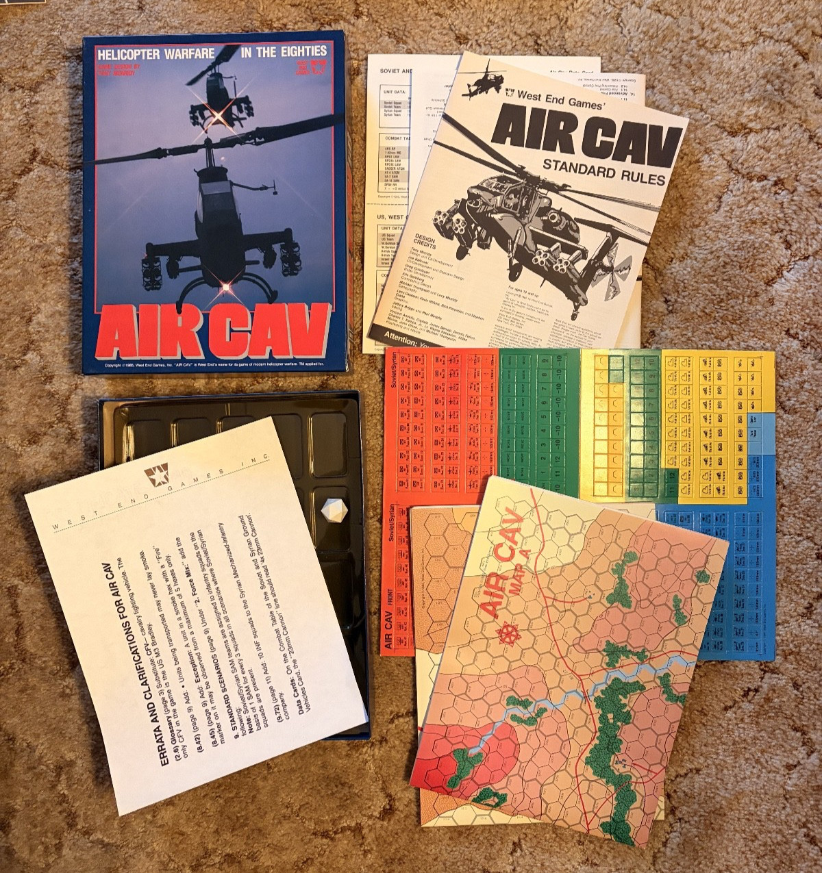 AIR CAV – Helicopter Warfare in the Eighties – West End Games (1985) UNPUNCHED
