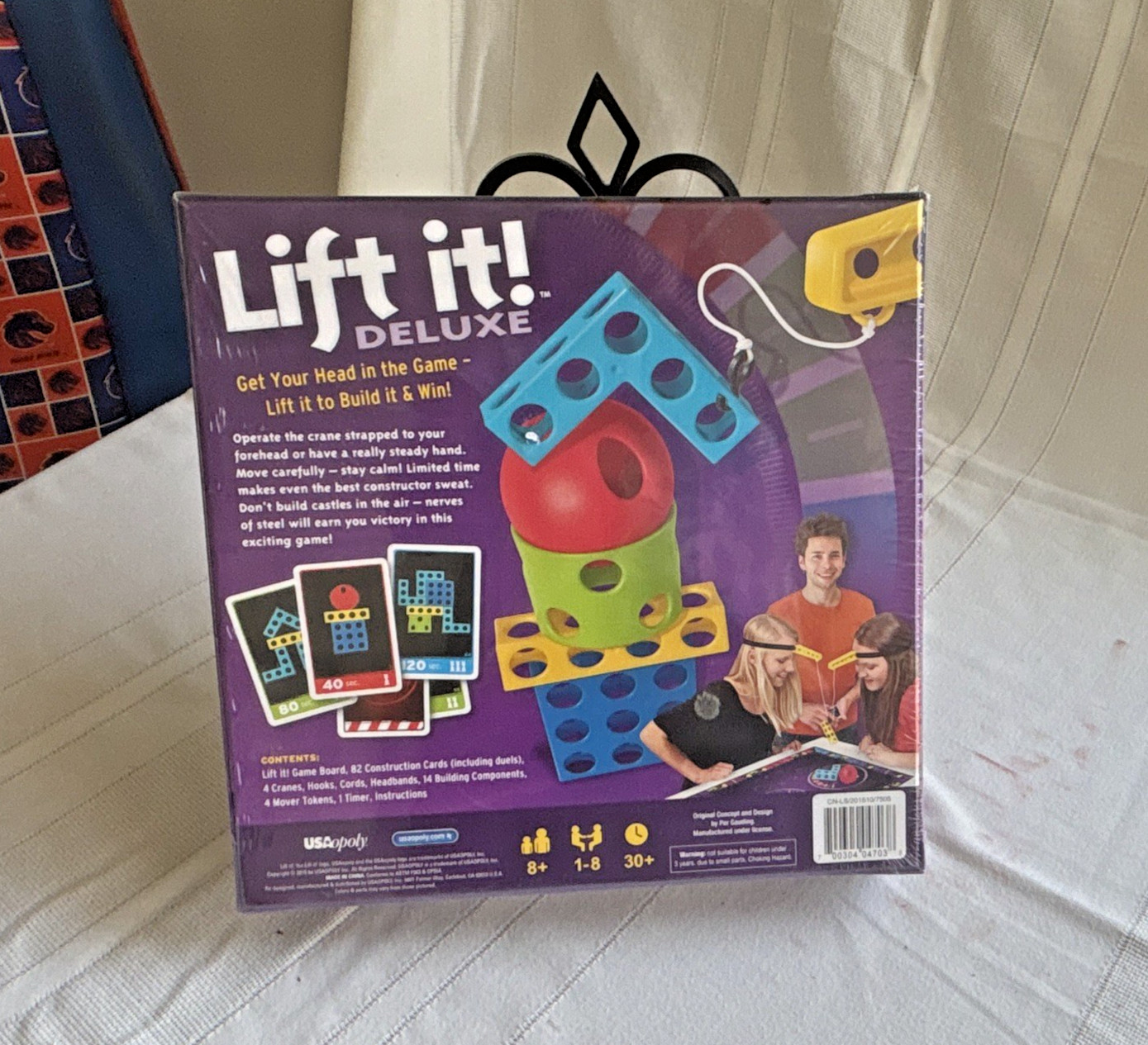 USAopoly Lift it! Deluxe Construction Skill & Action Game w/ Timer, 1-8, Ages 8+