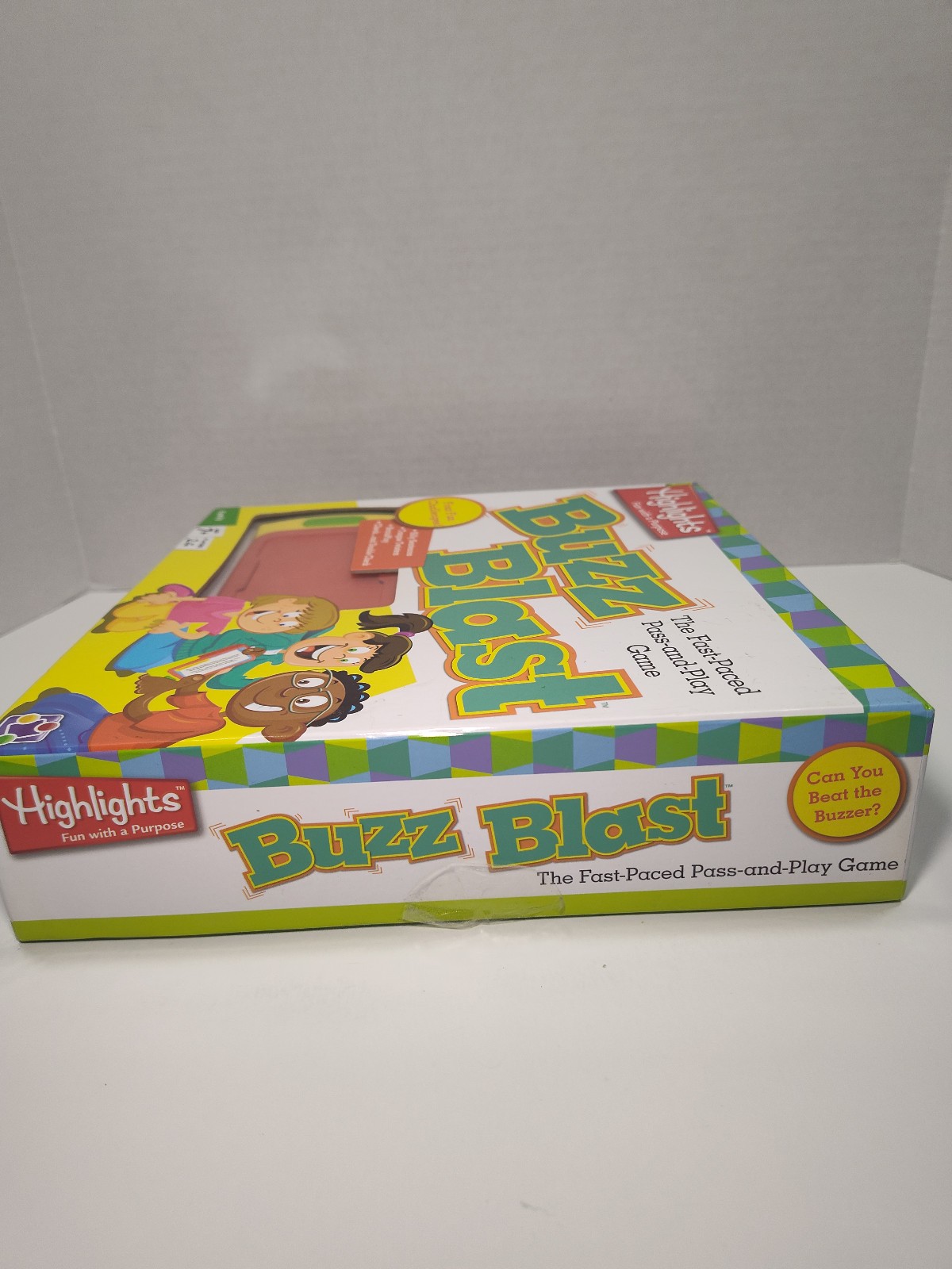 Buzz Blast Electronic Game Highlights Tested Works Fast Paced Pass Play Game