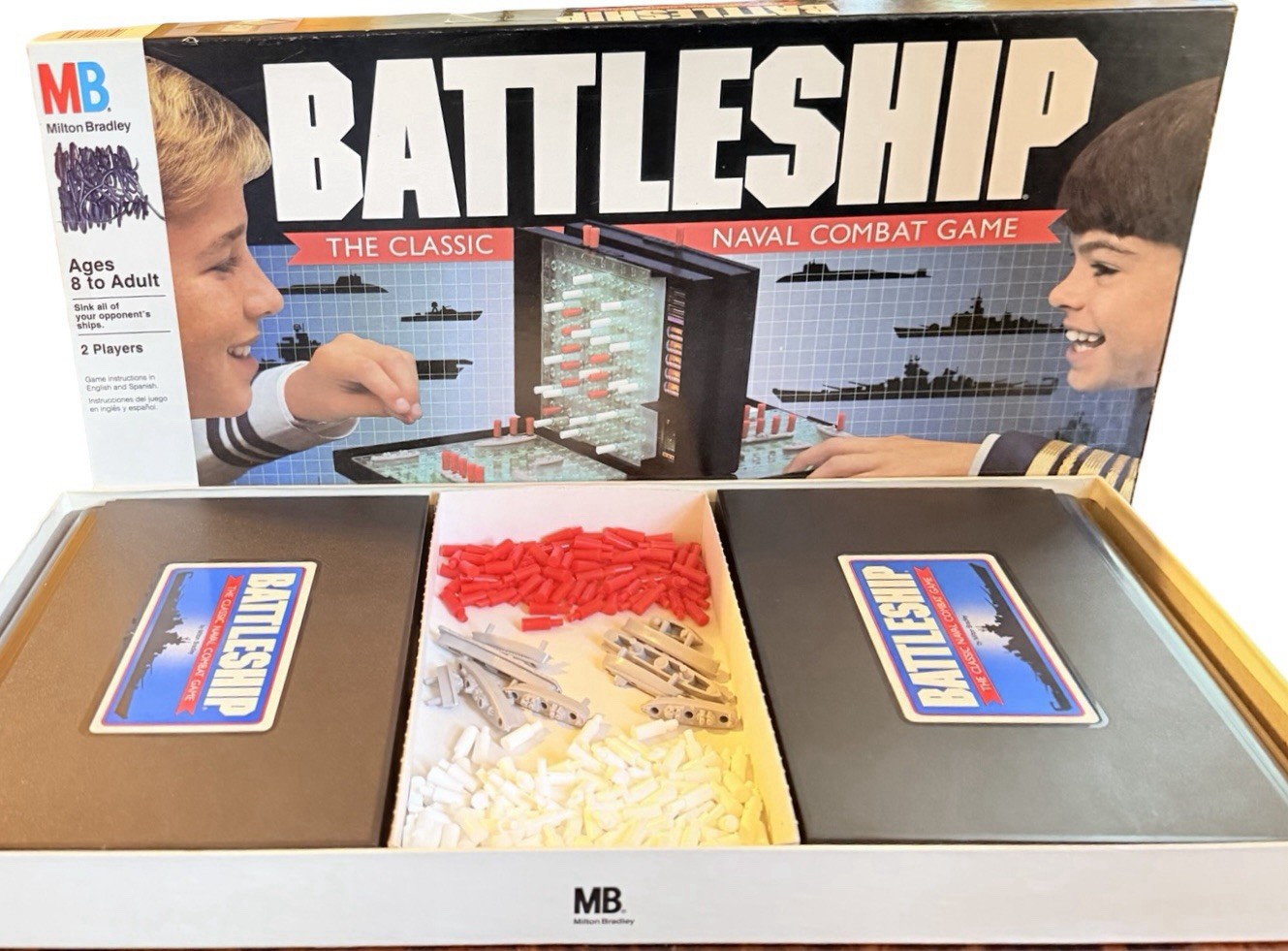 1990 Milton Bradley Battleship Board Game Complete Classic Naval Combat #4730