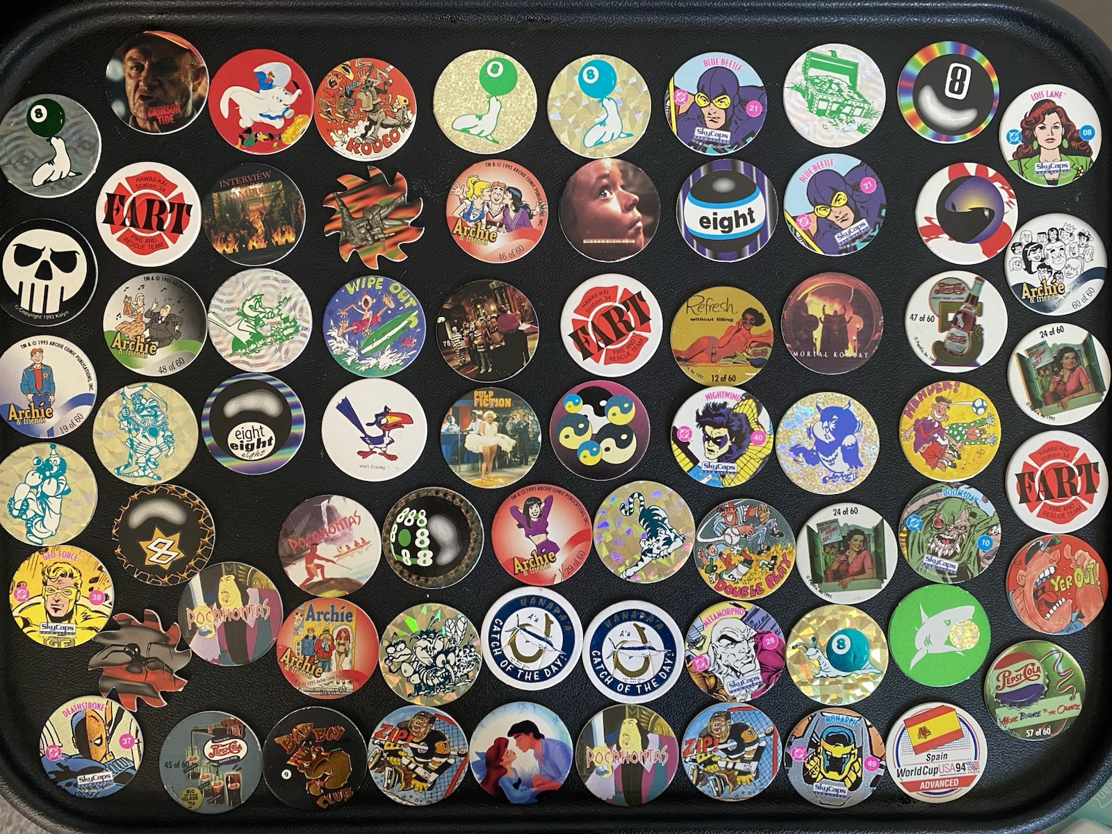 Lot Of Over 80 Pogs 90’s Vintage Miscellaneous Pepsi Collectors