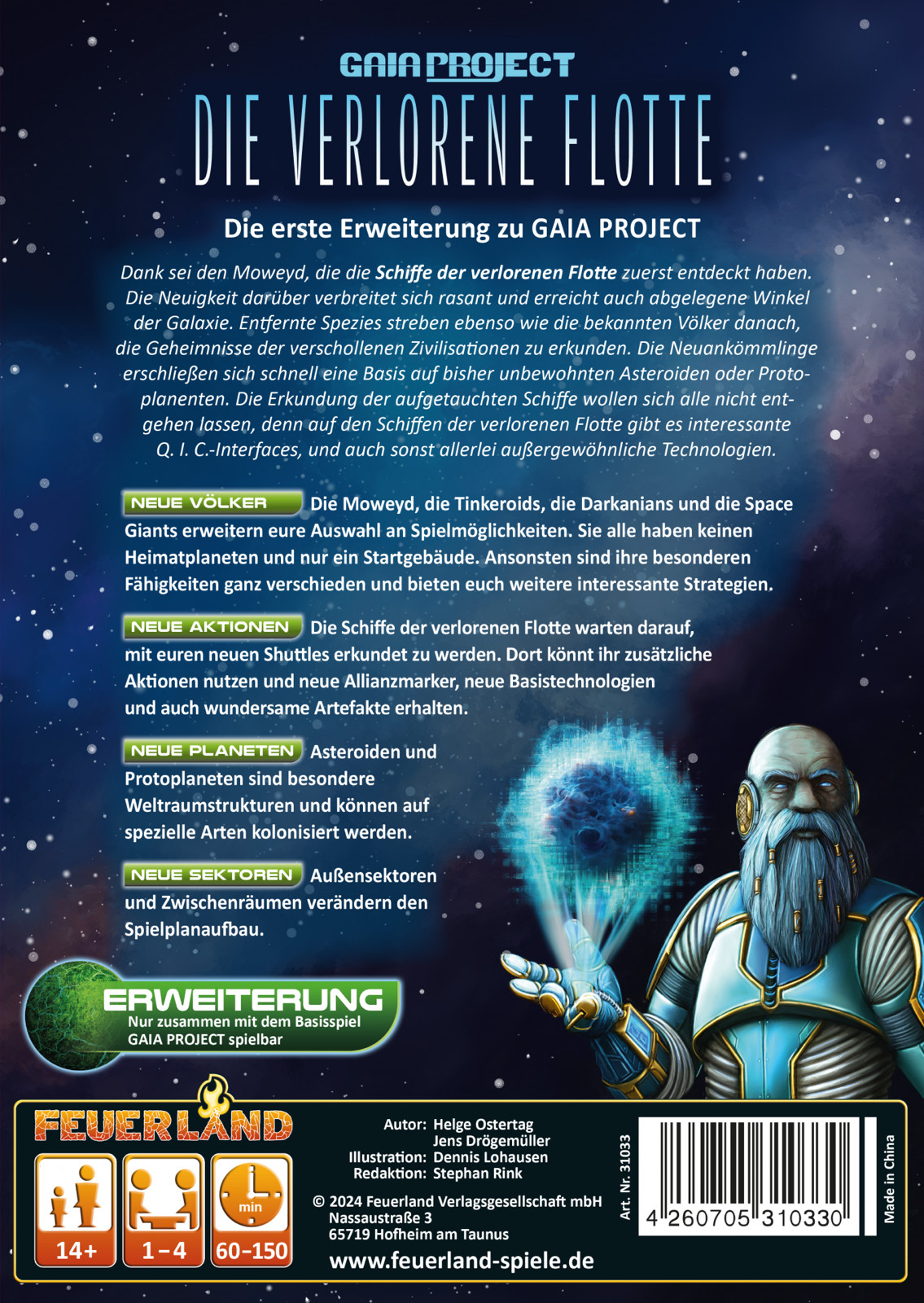 Gaia Project Die verlorene Flotte Feuerland Kennerspiel Brettspiel Strategie