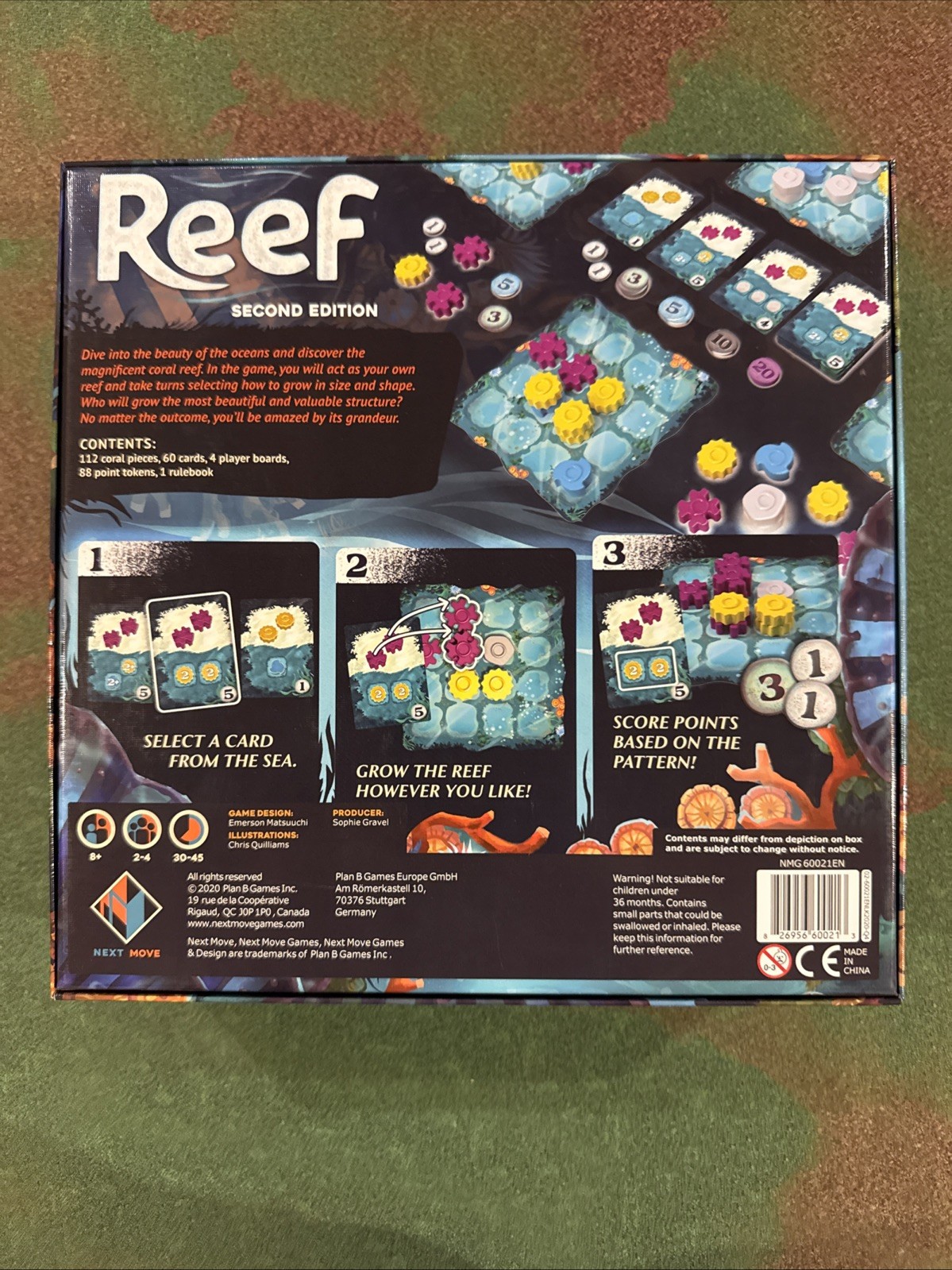 Reef Board Game Second Edition Plan B Next Move Games 2020