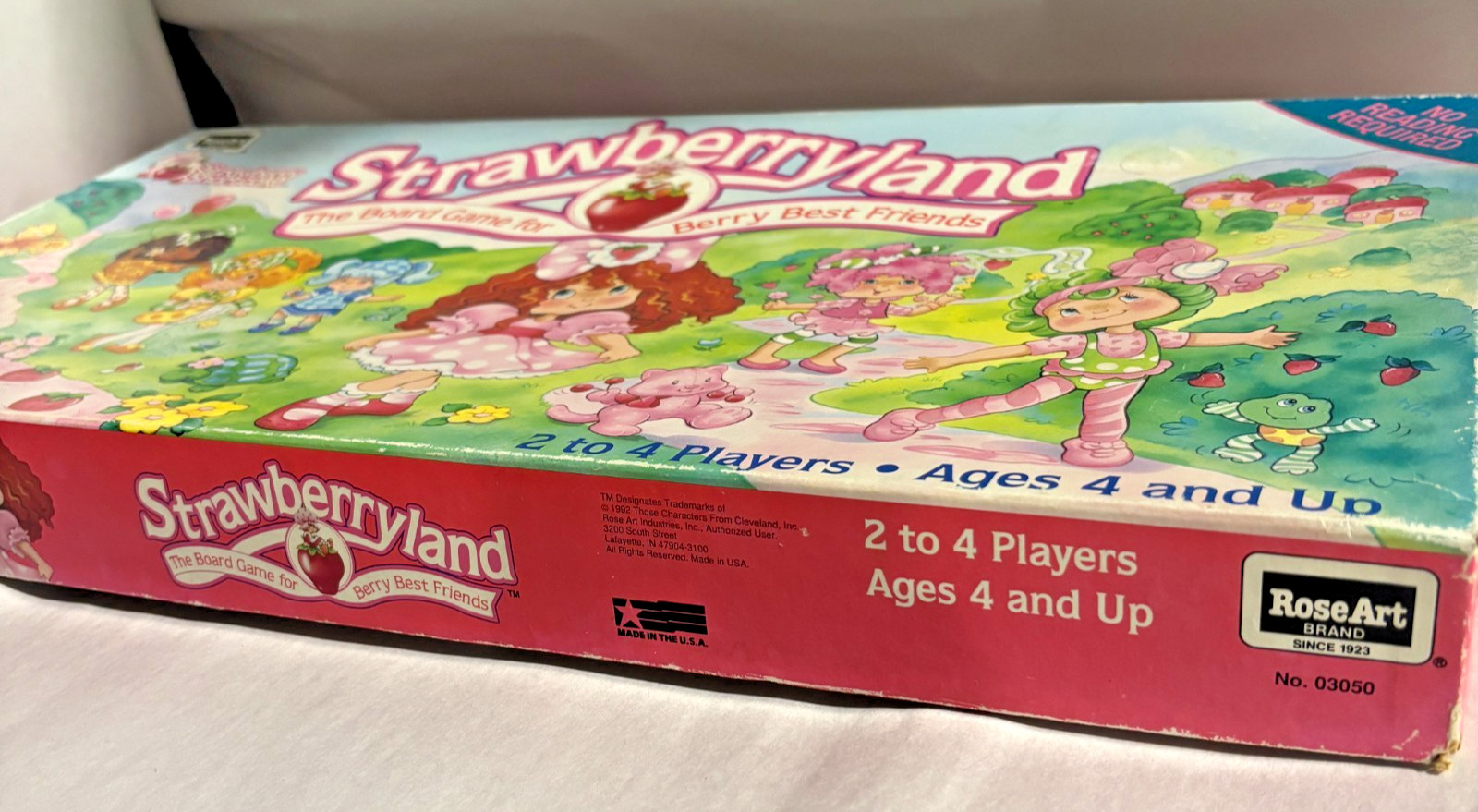 Vintage RoseArt Strawberryland Strawberry Shortcake Board Game 1992 Complete