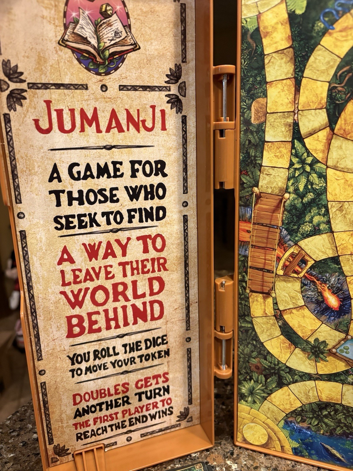 Jumanji Deluxe Electronic Board Game Spin Master Complete