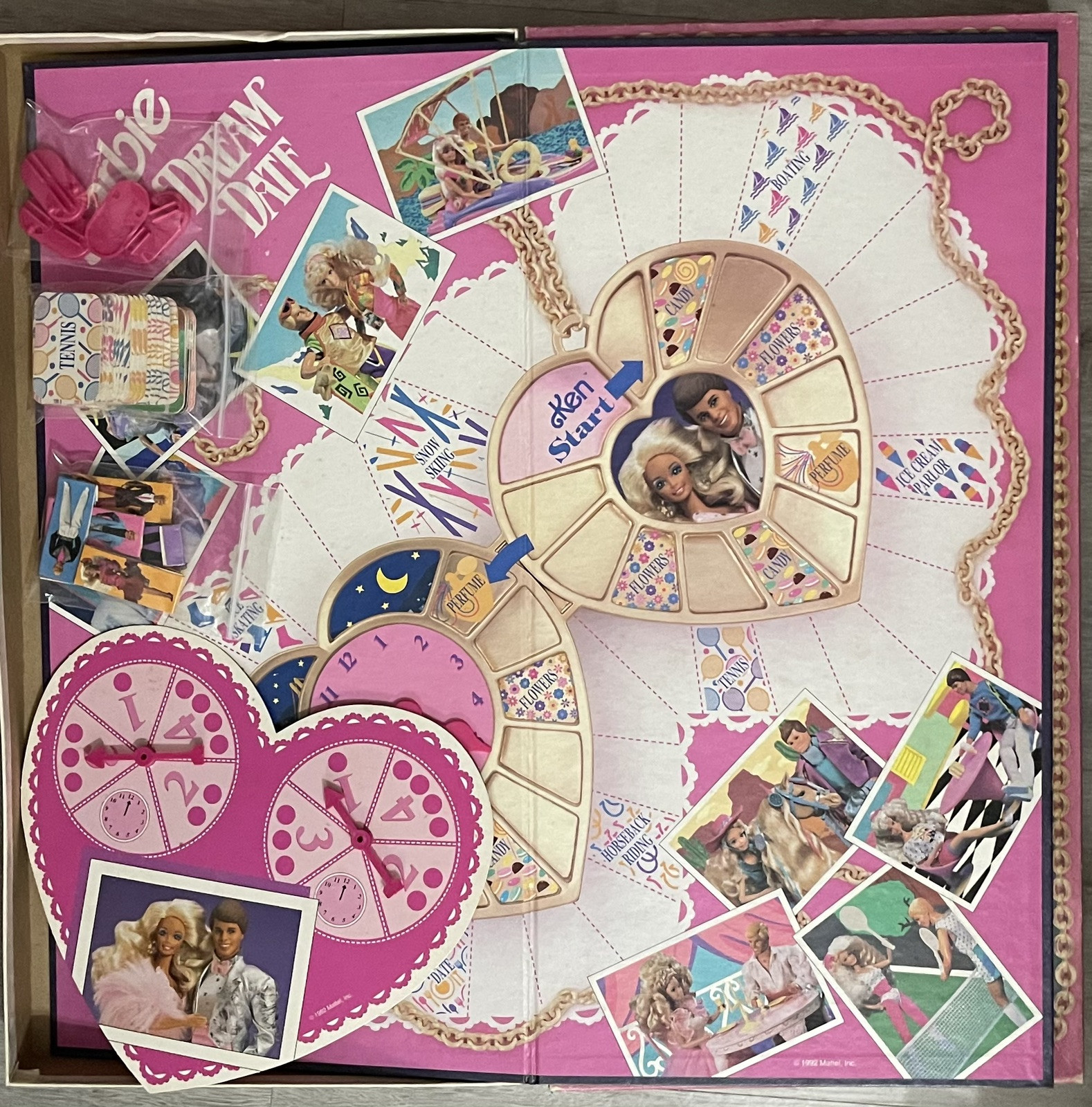 BARBIE DREAM DATE 1992 Golden/Mattel Board Game