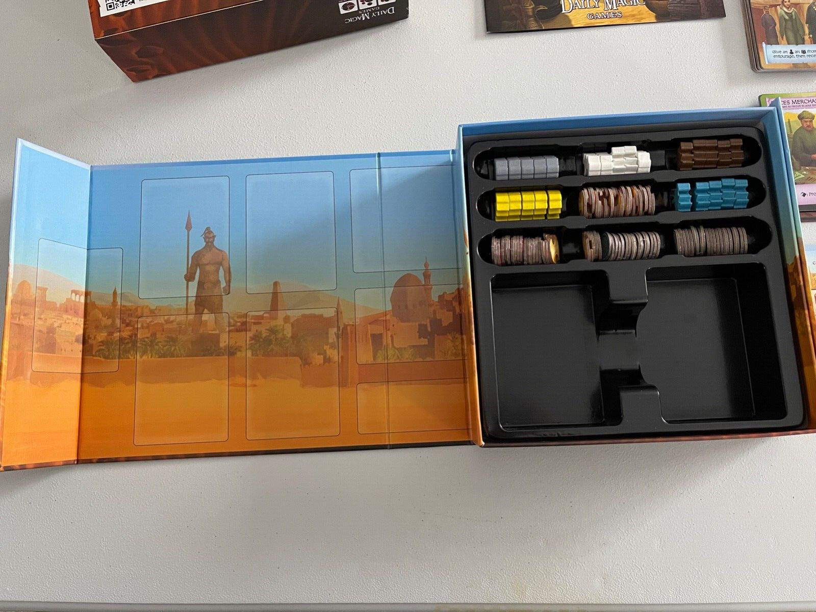 Merchants of Araby Kickstarter Board Card Game Used Daily Magic Games 2016 Nice