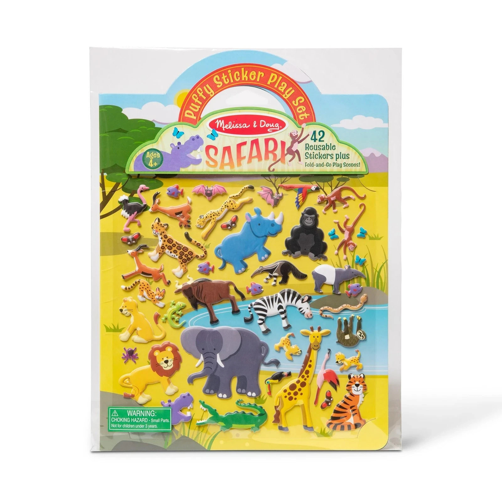 Create Safari Adventures With 42 Reusable Puffy Stickers a1