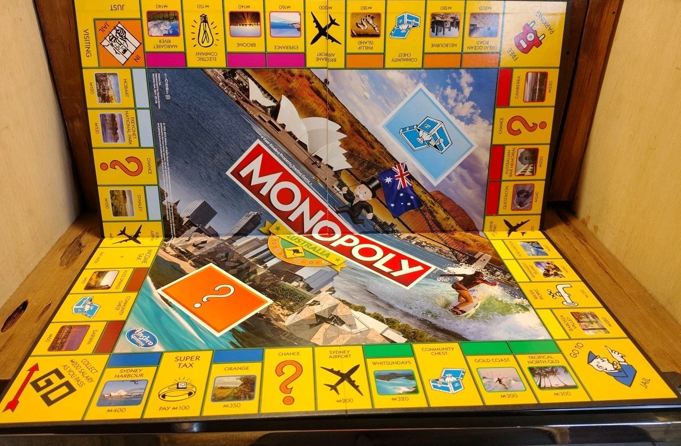 Monopoly Australia Special Edition Board Game Hasbro 2016 100% Complete