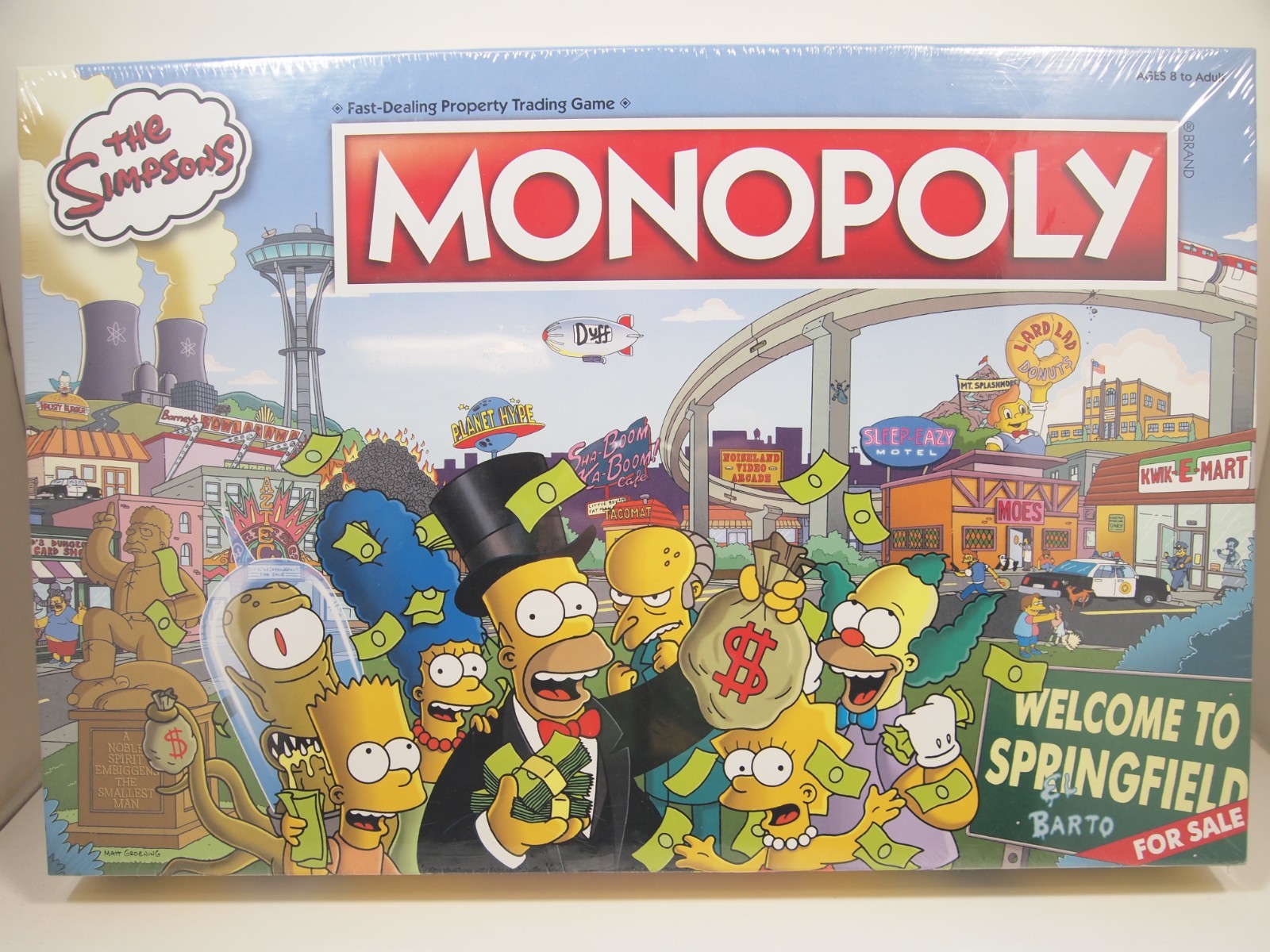 The Simpsons Monopoly Board Game Welcome to Springfield Brand New