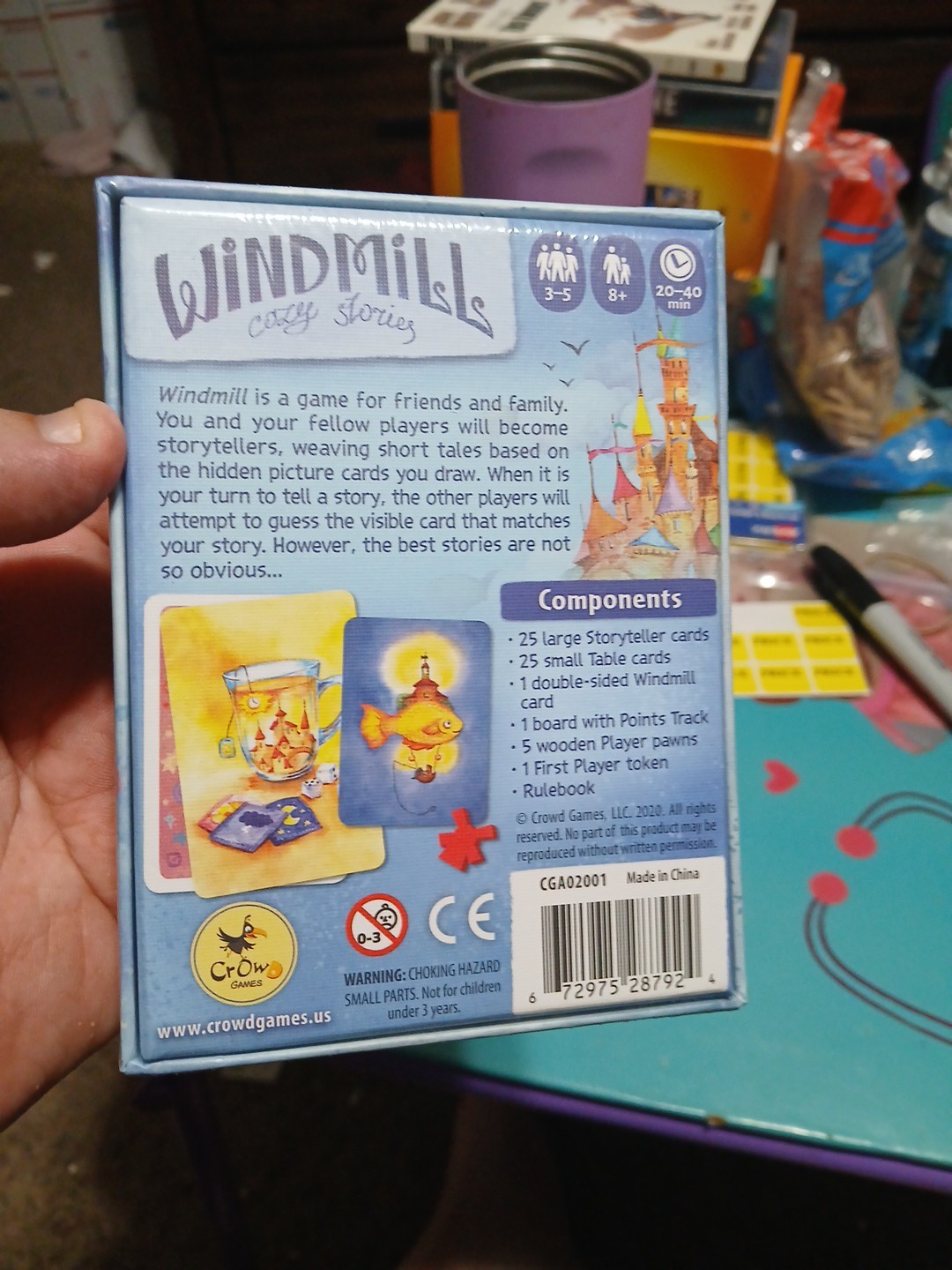 Crowd Games Board Game Windmill – Cozy Stories Box NM