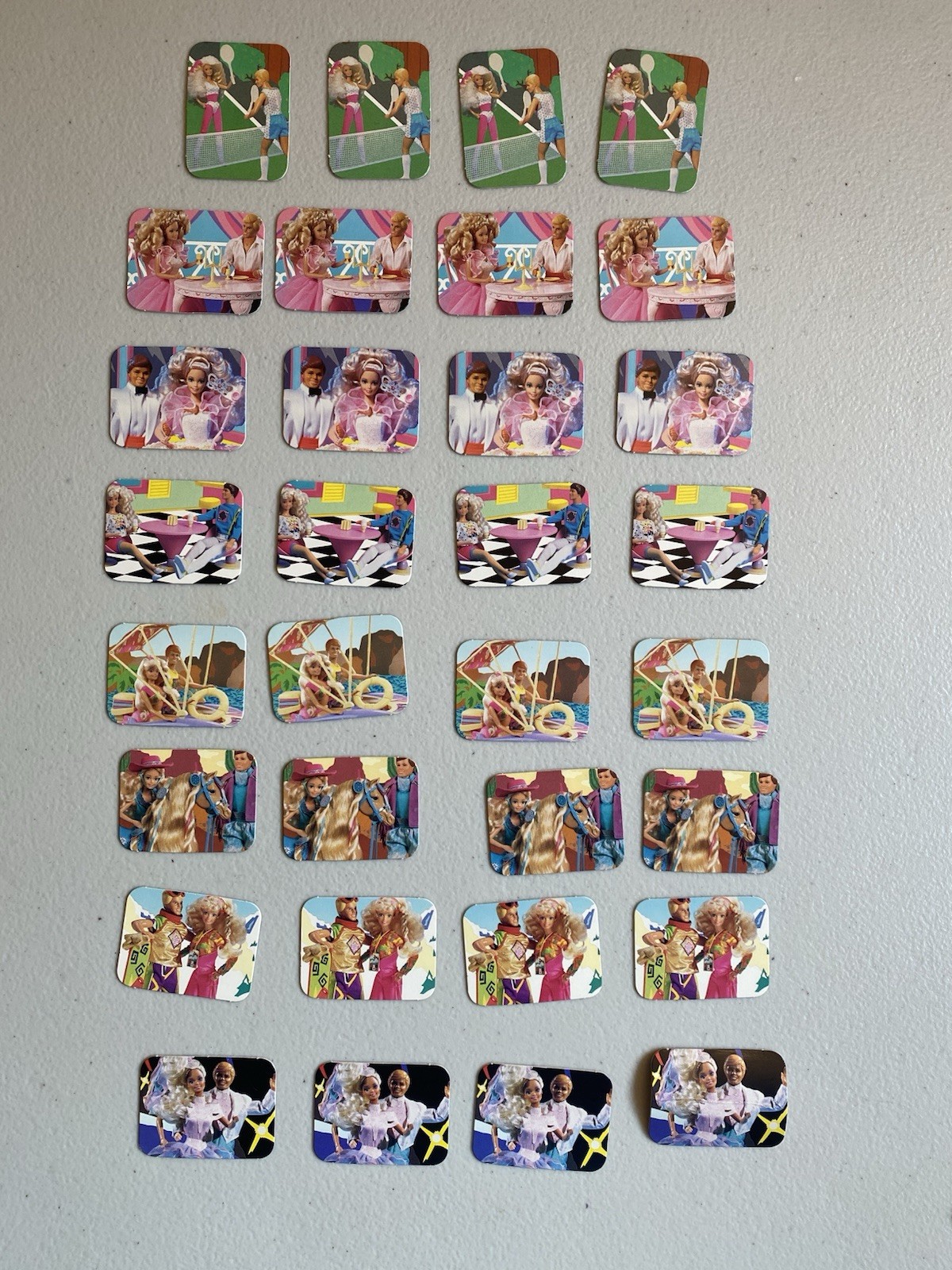 COMPLETE Barbie Dream Date Board Game 1992 Golden Ken Dolls