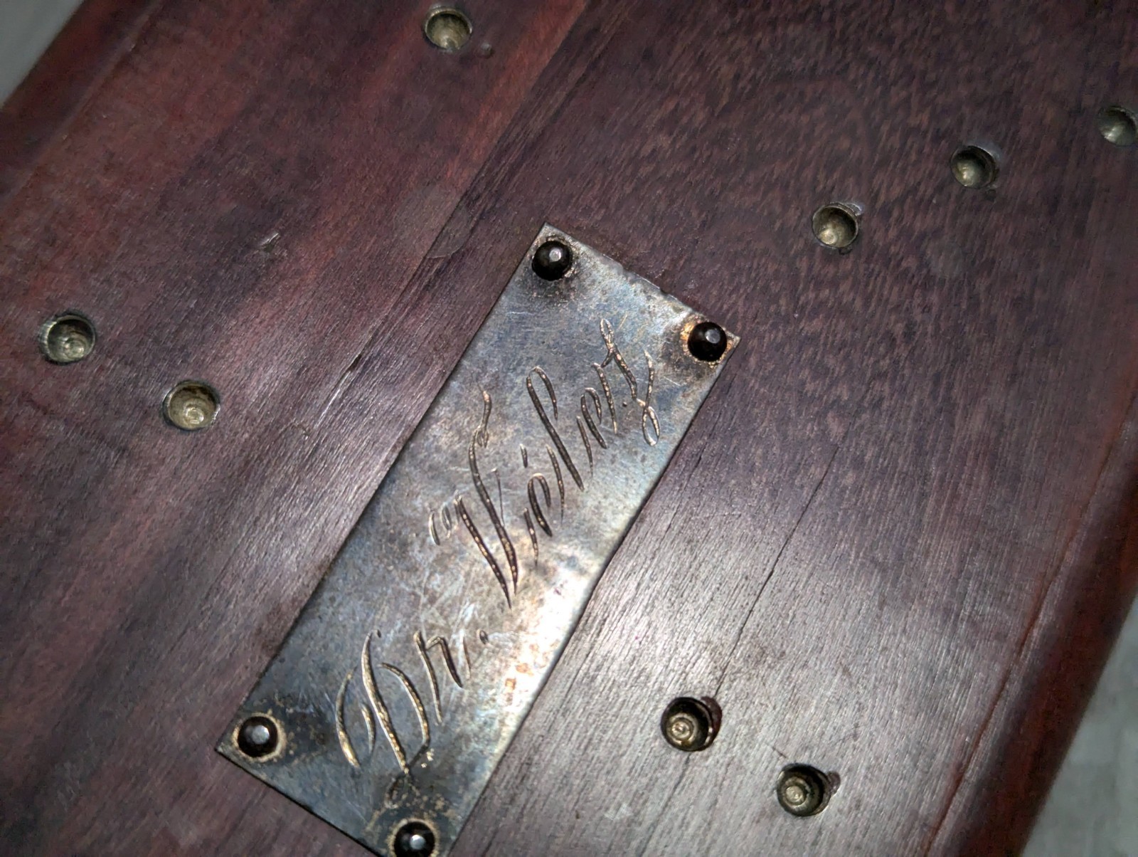 READ Vintage William Spratling? Sterling Silver & Wood Dominoes Set w/Engraved