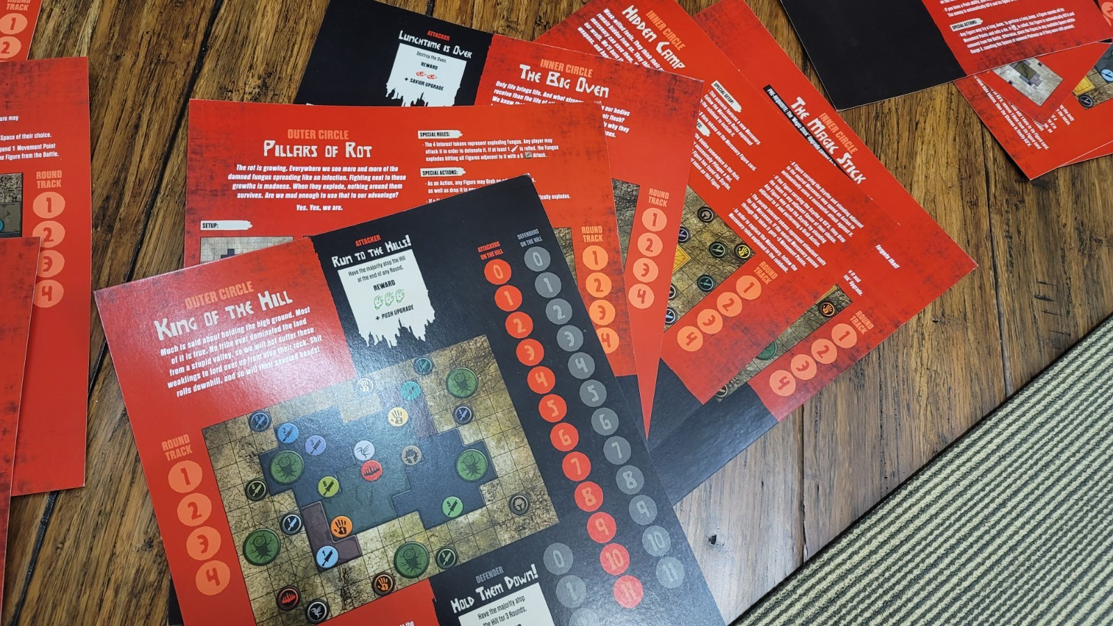 Hate Board Game – CMON – Rule Book and Scenarios and Sheetpads