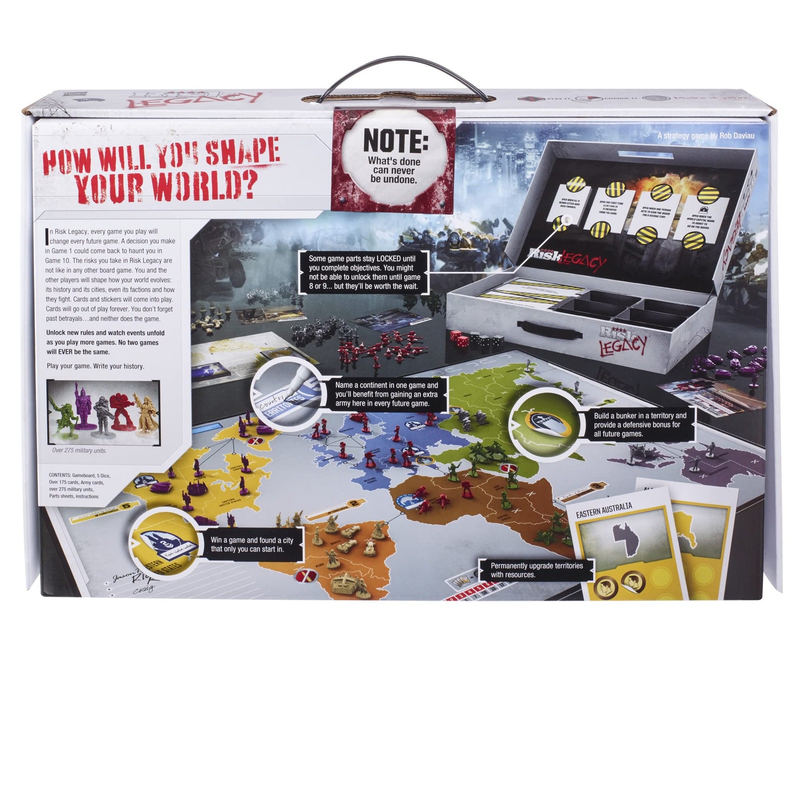 Risk Legacy Board Game Modern Warfare Strategy Legacy Gameplay for 3-5 Players
