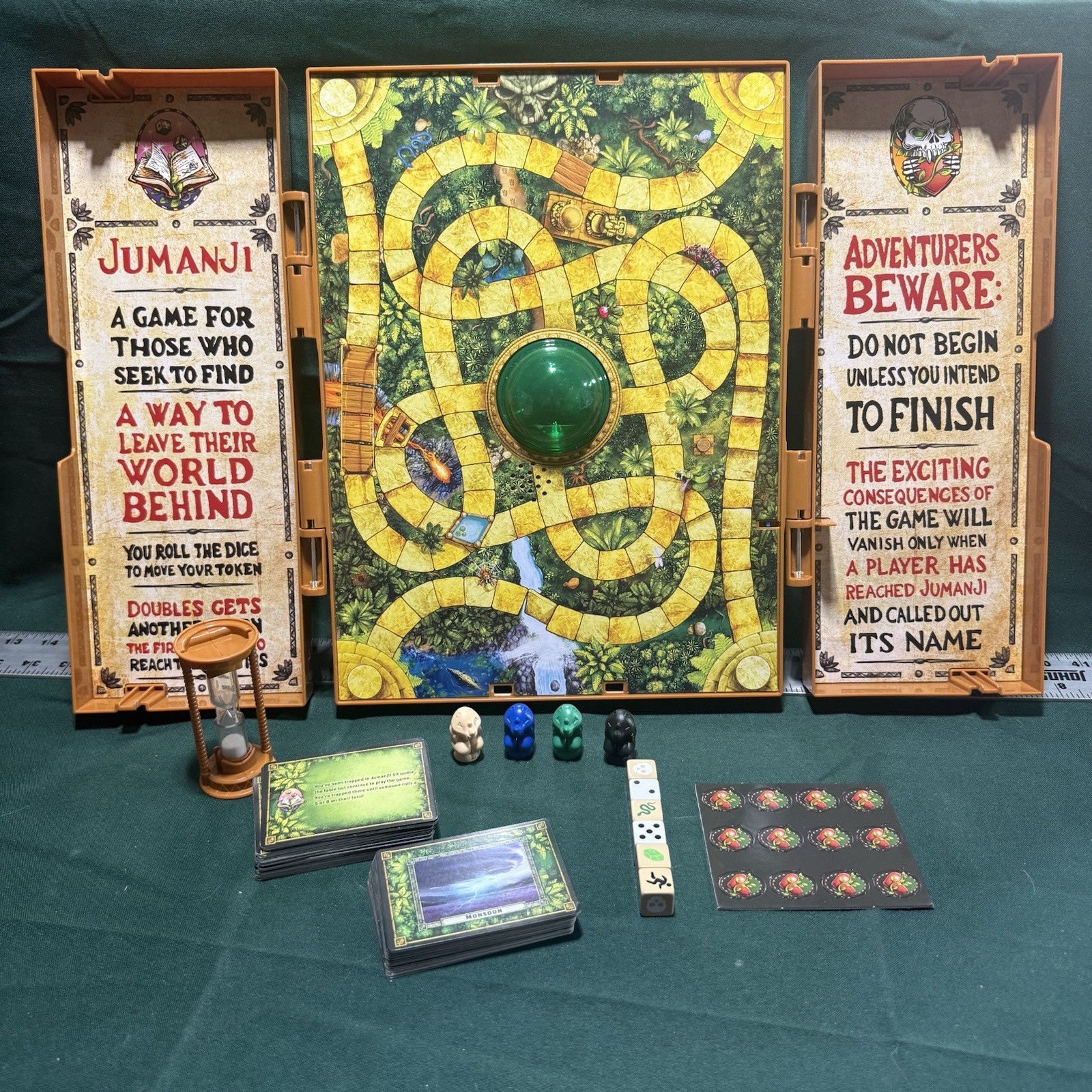 Jumanji Deluxe Electronic Adventure Board Game Lights Sounds Spin Master