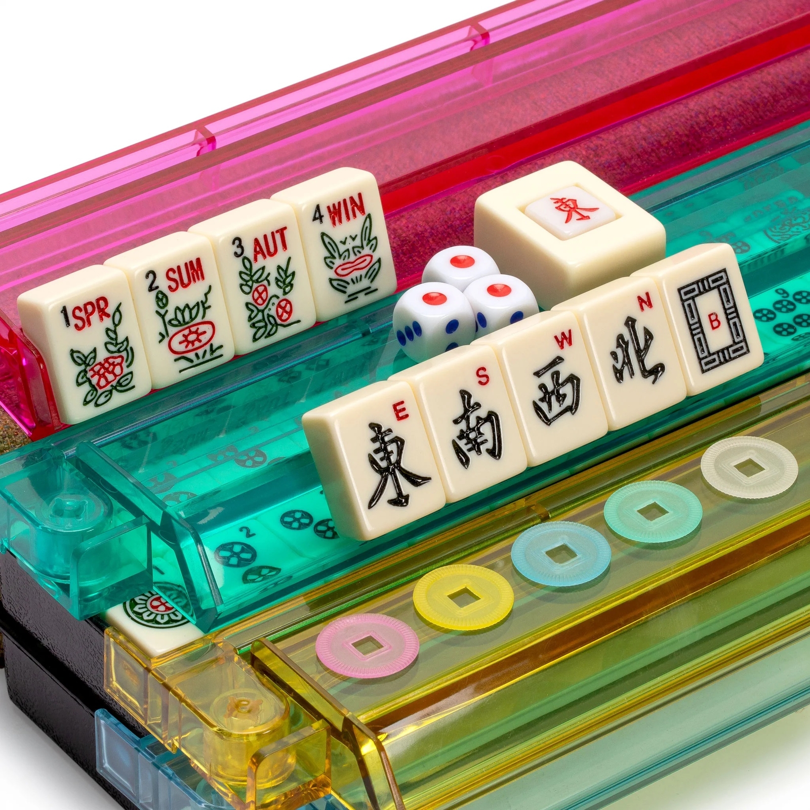 American Mahjong MANZANILLA 166-Tile Oliver Green Soft Case Complete FX-AM006-A