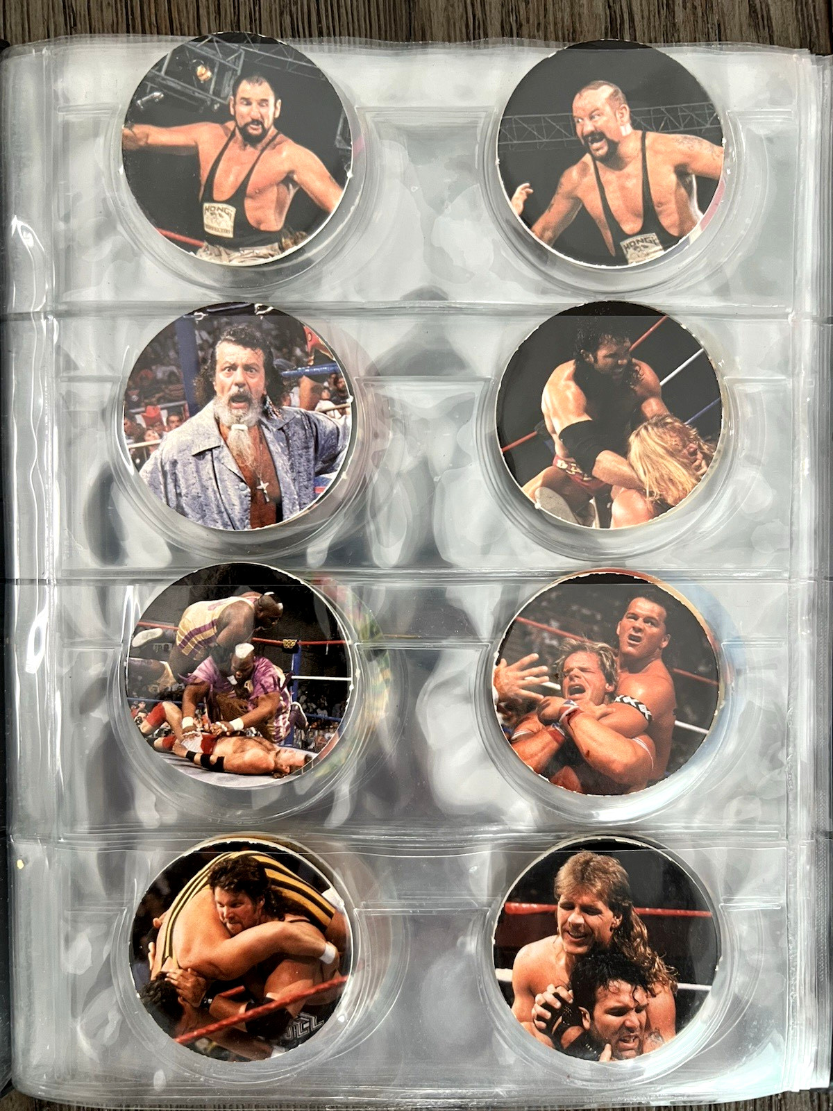 WWF Wrestling 53 Different MATCAPS & SLAMMERS POGS 1995 Titan Sports WWE in Book