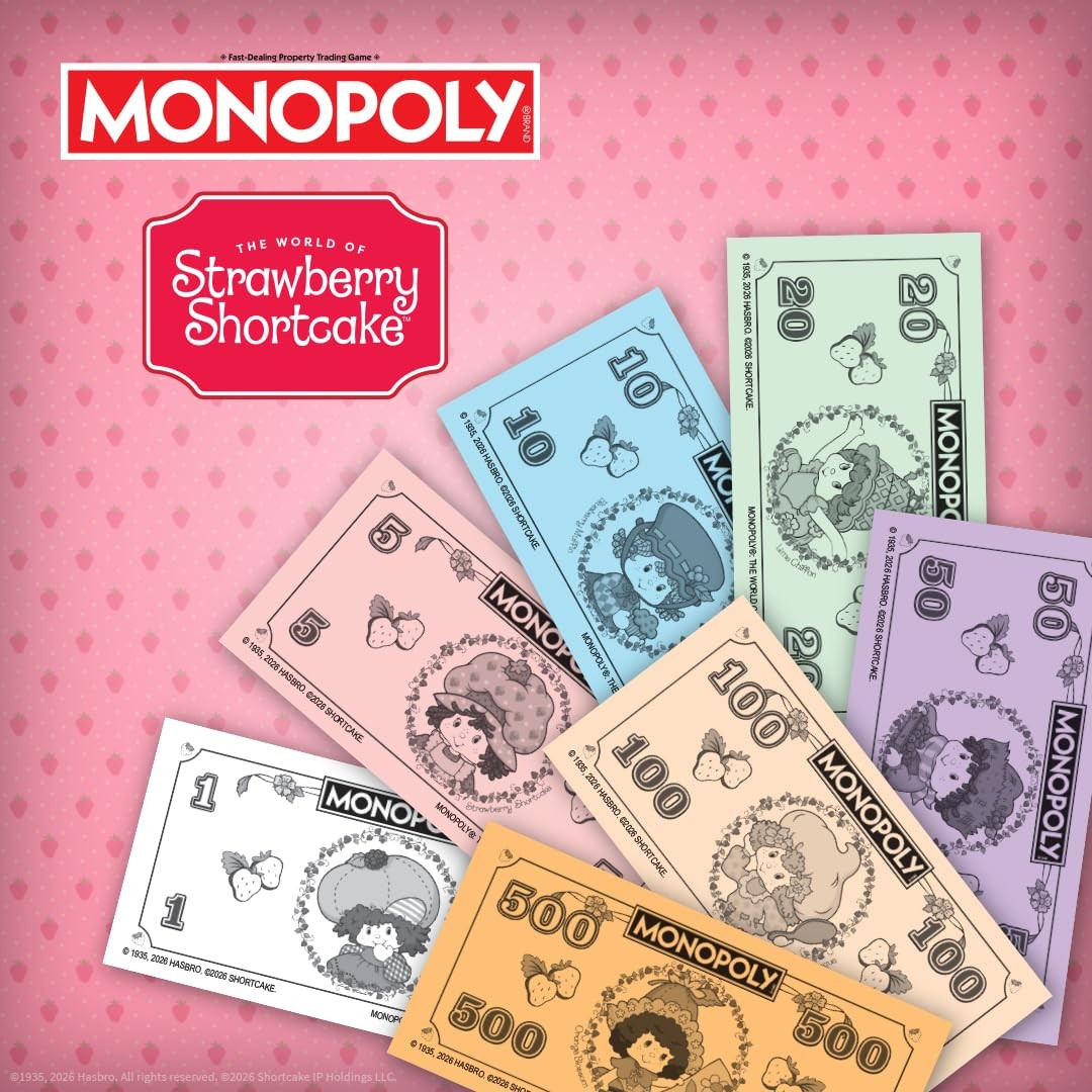 Monopoly: Strawberry Shortcake Board Game, Buy, Sell & Trade Locations Like B…