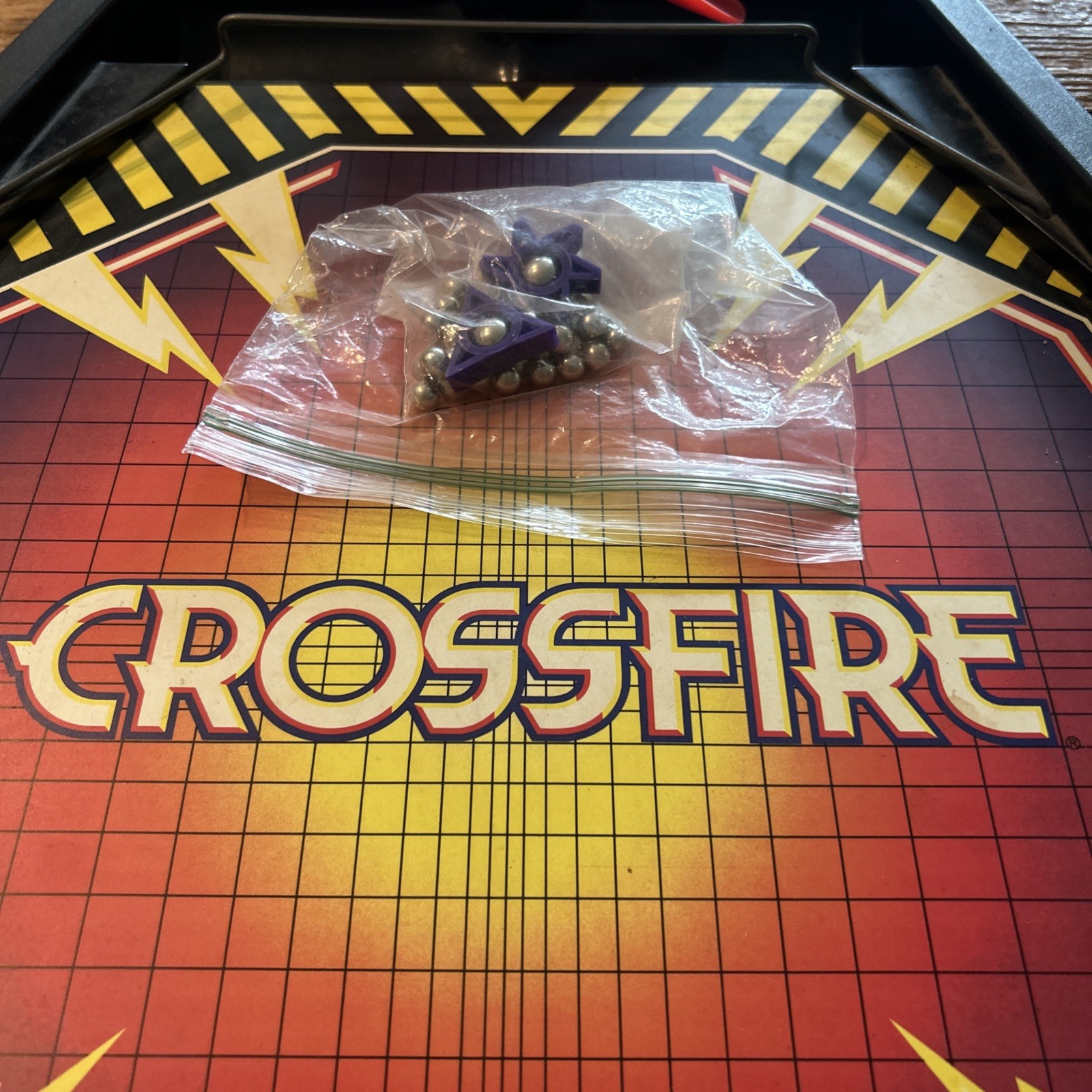 VINTAGE! 1988 Crossfire Game By Milton Bradley Complete Loose NR MINT!!!