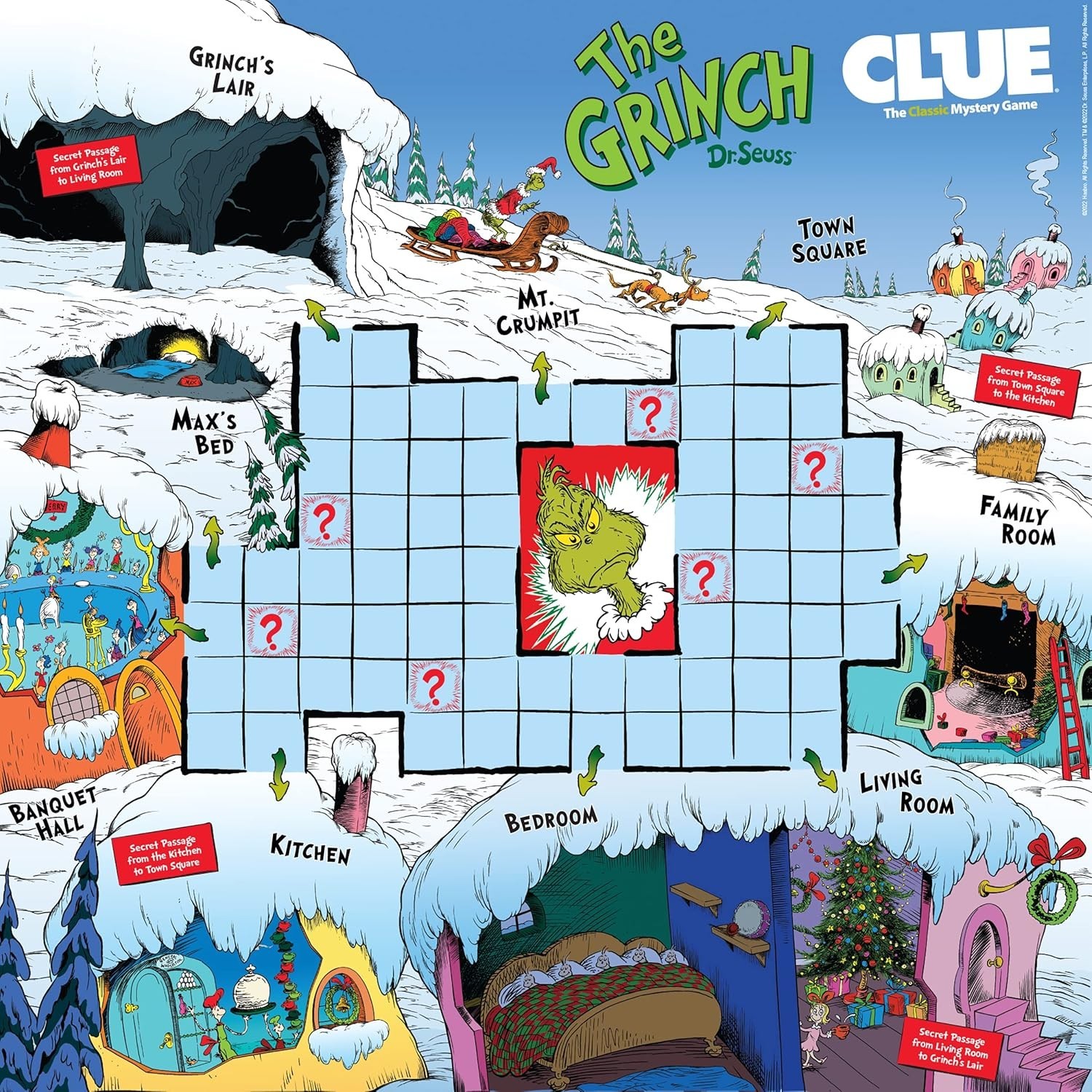 Discover Who Stole Christmas with CLUE: The Grinch Game – 60 Minutes of Fun