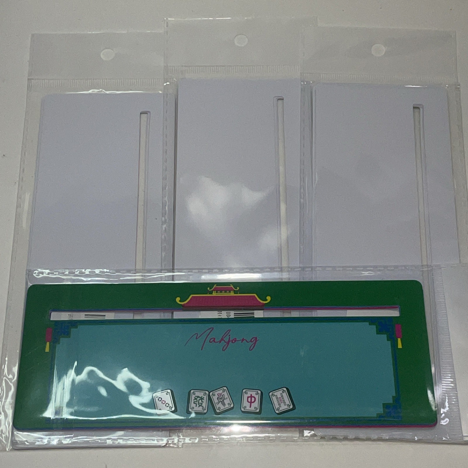Lot Of 4 (16 Pcs Total) Mahjong Line Finder for Mahjong Cards Mahjong Card Guide